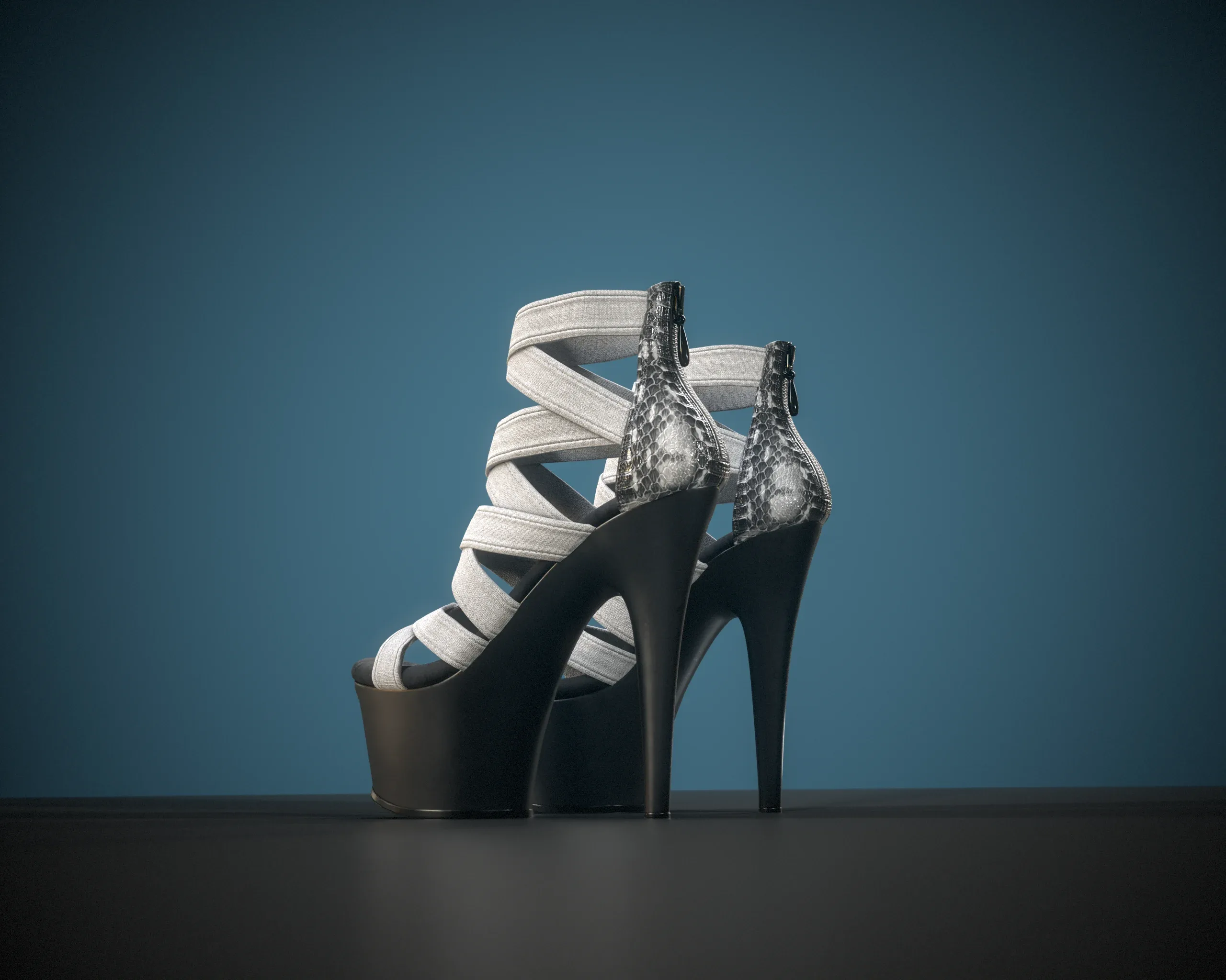 Banded Platform Stiletto Shoes 2