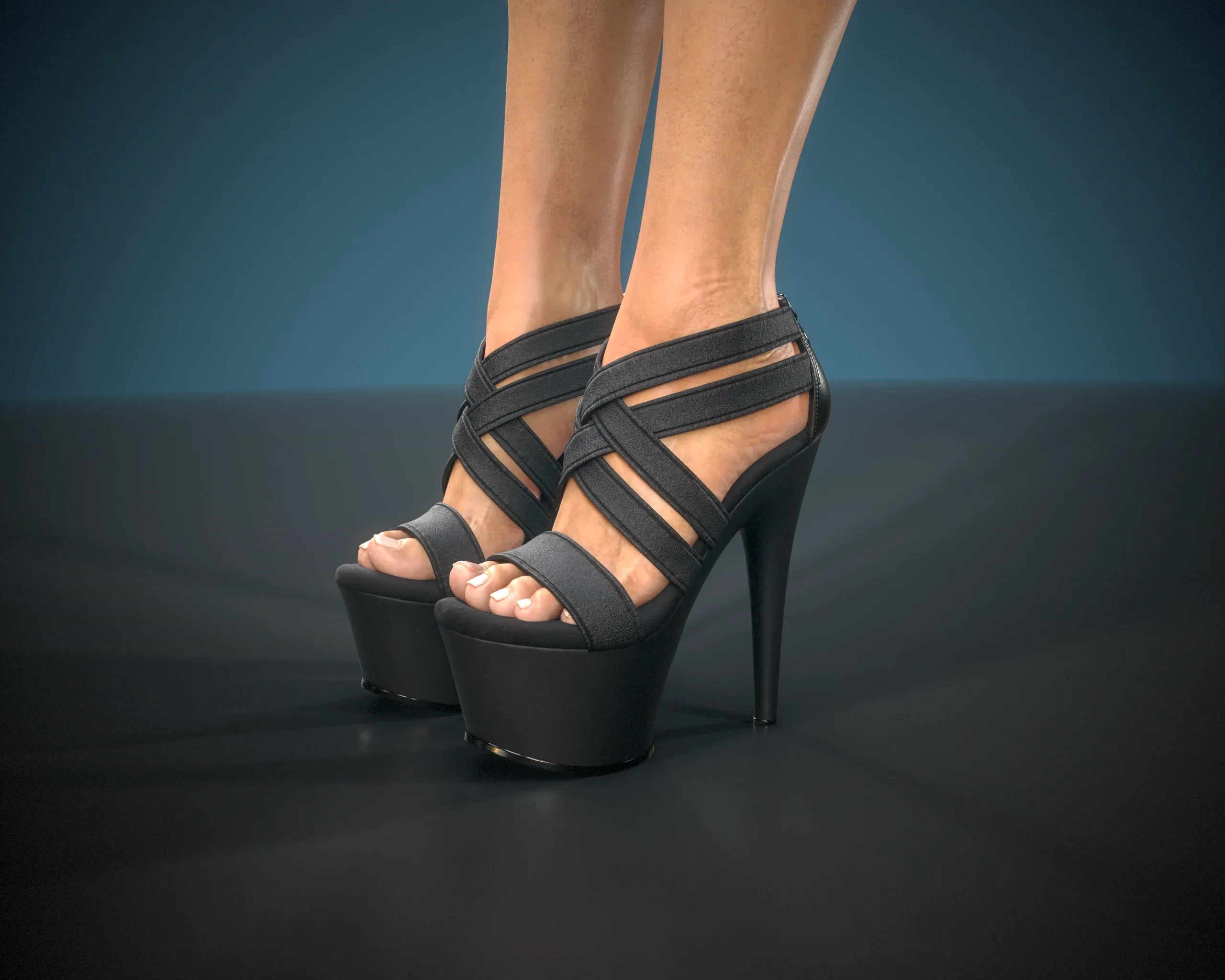 Banded Platform Stiletto Shoes 3