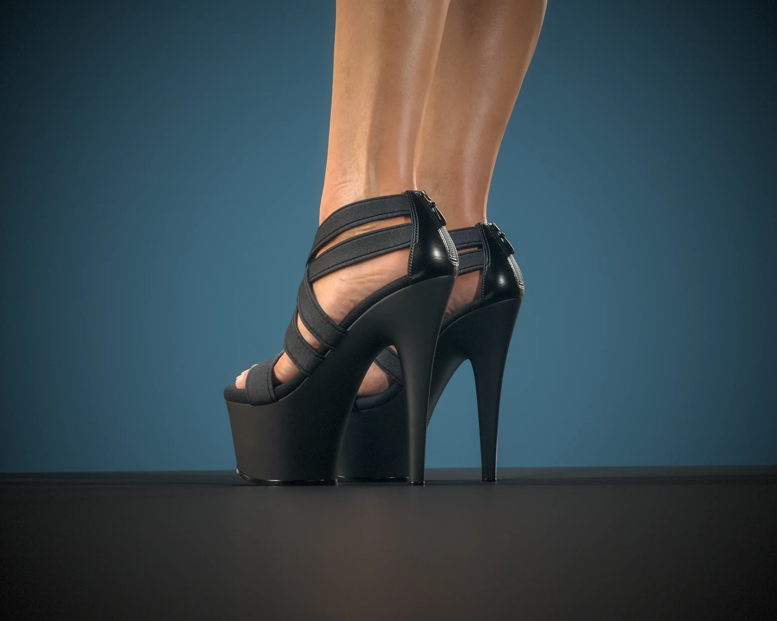 Banded Platform Stiletto Shoes 3