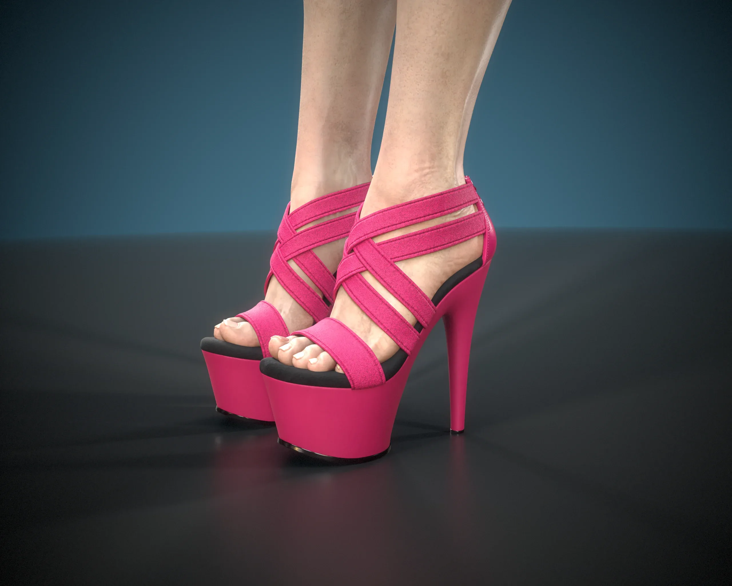 Banded Platform Stiletto Shoes 3