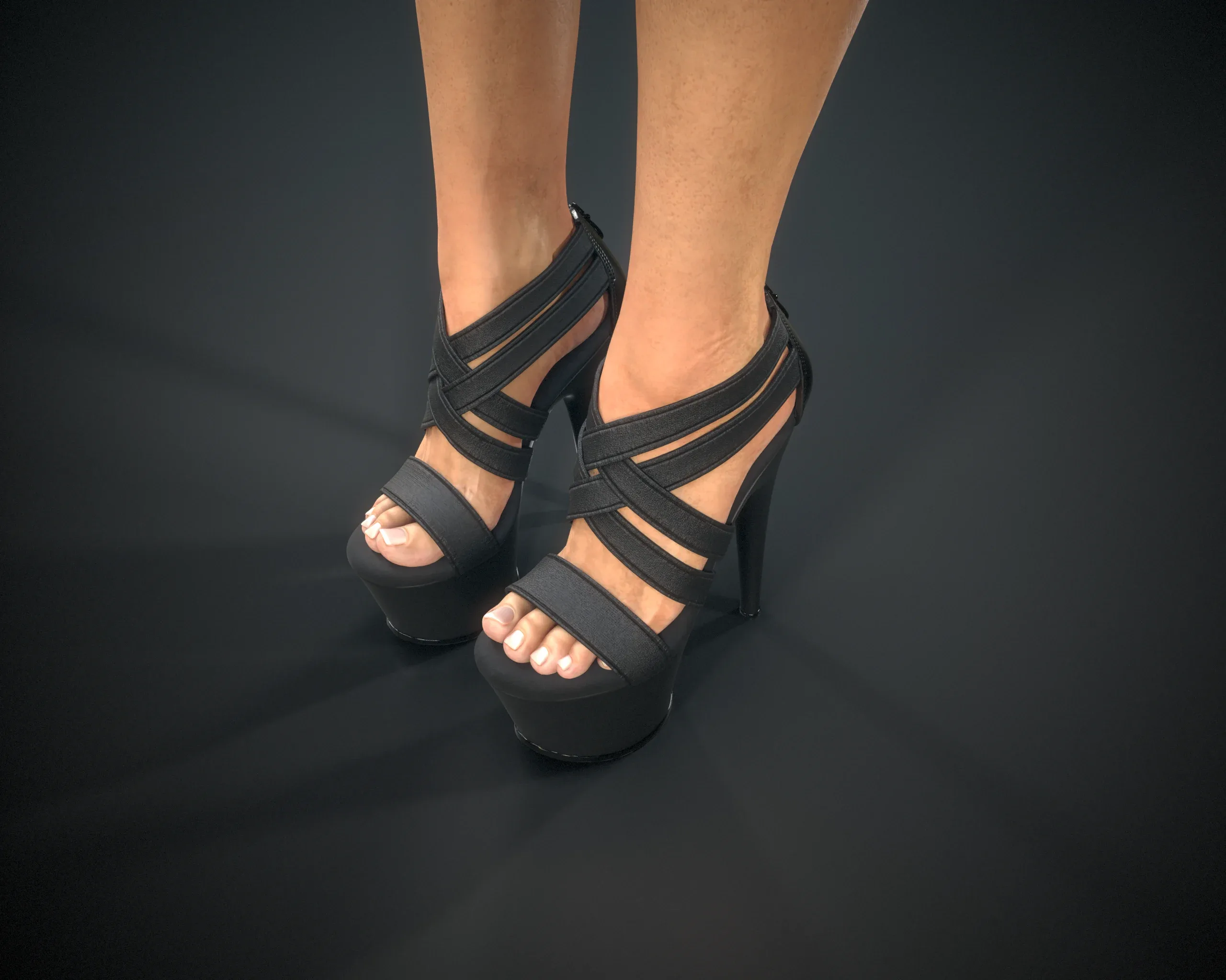 Banded Platform Stiletto Shoes 3