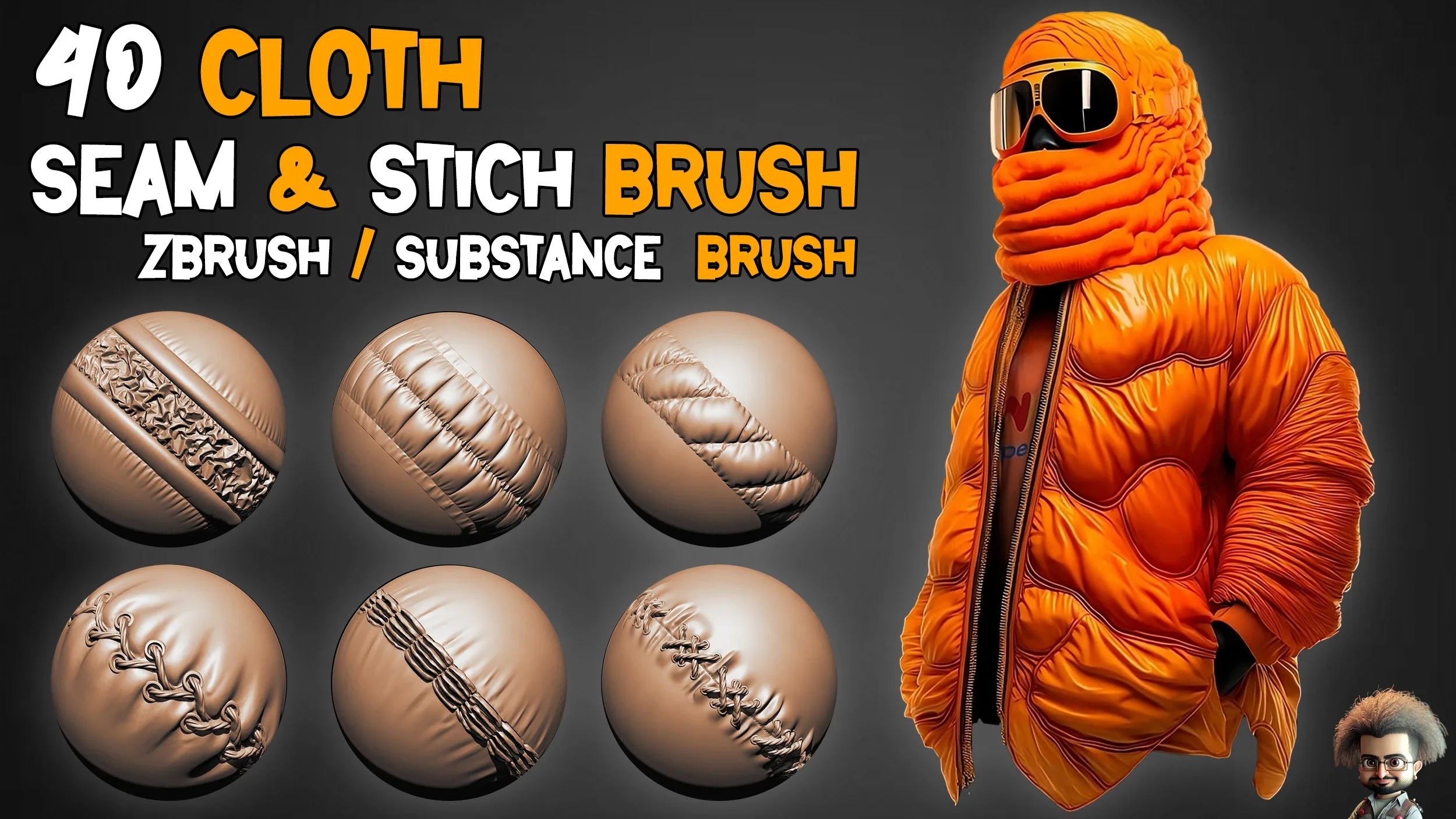 40 Cloth Seam & Stich Brush – Vol 03