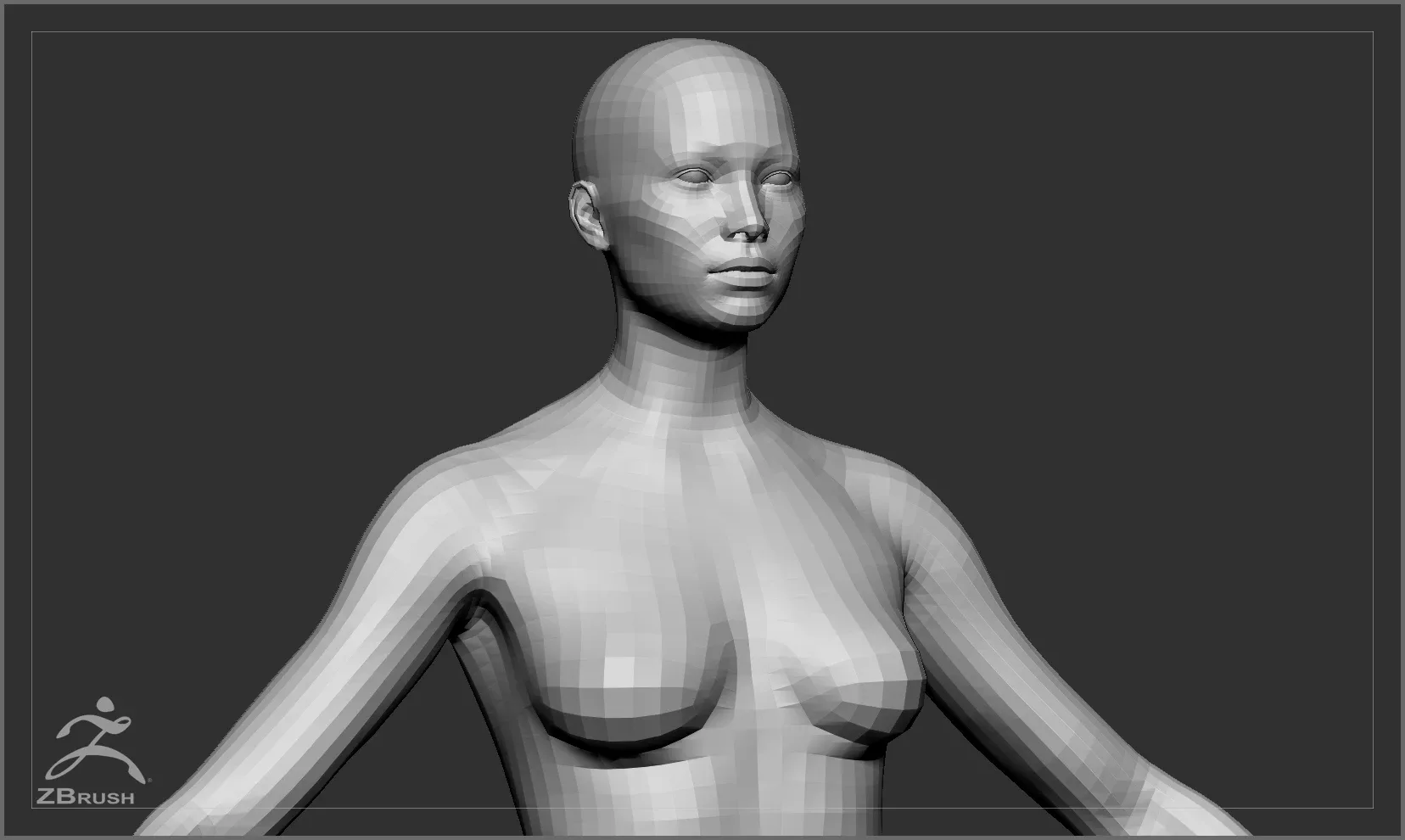 Average Body Lowpoly Basemesh Set