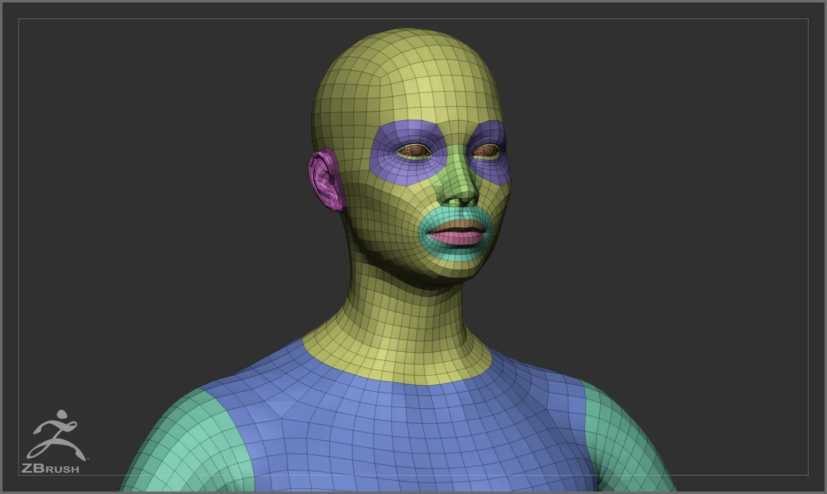 Average Body Lowpoly Basemesh Set