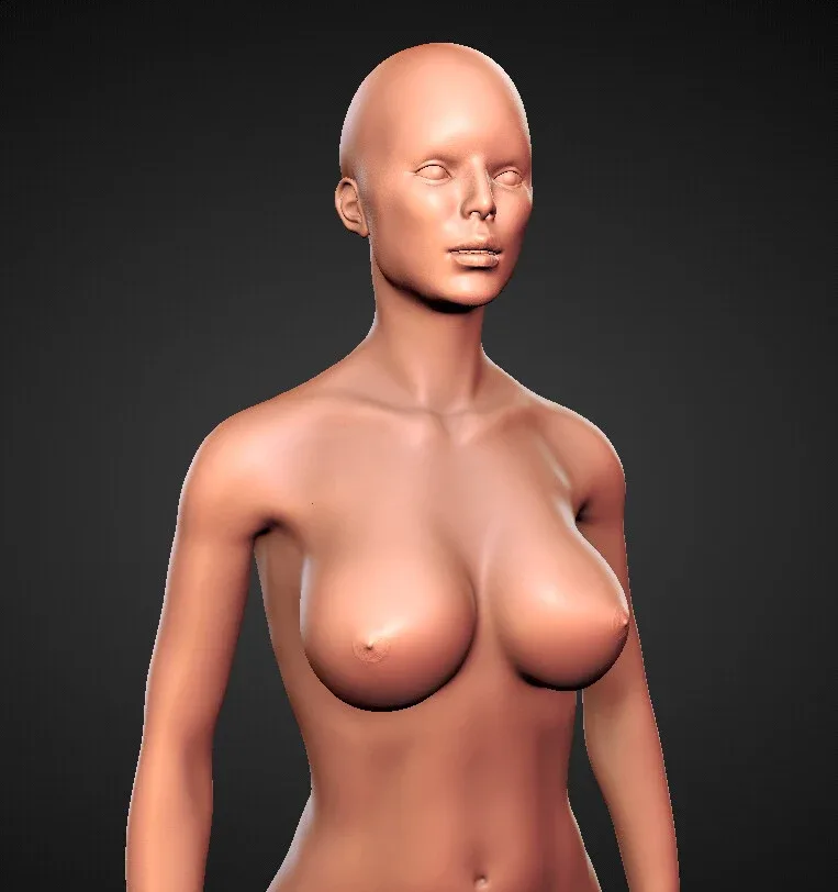 Female Body High Poly Sculpt