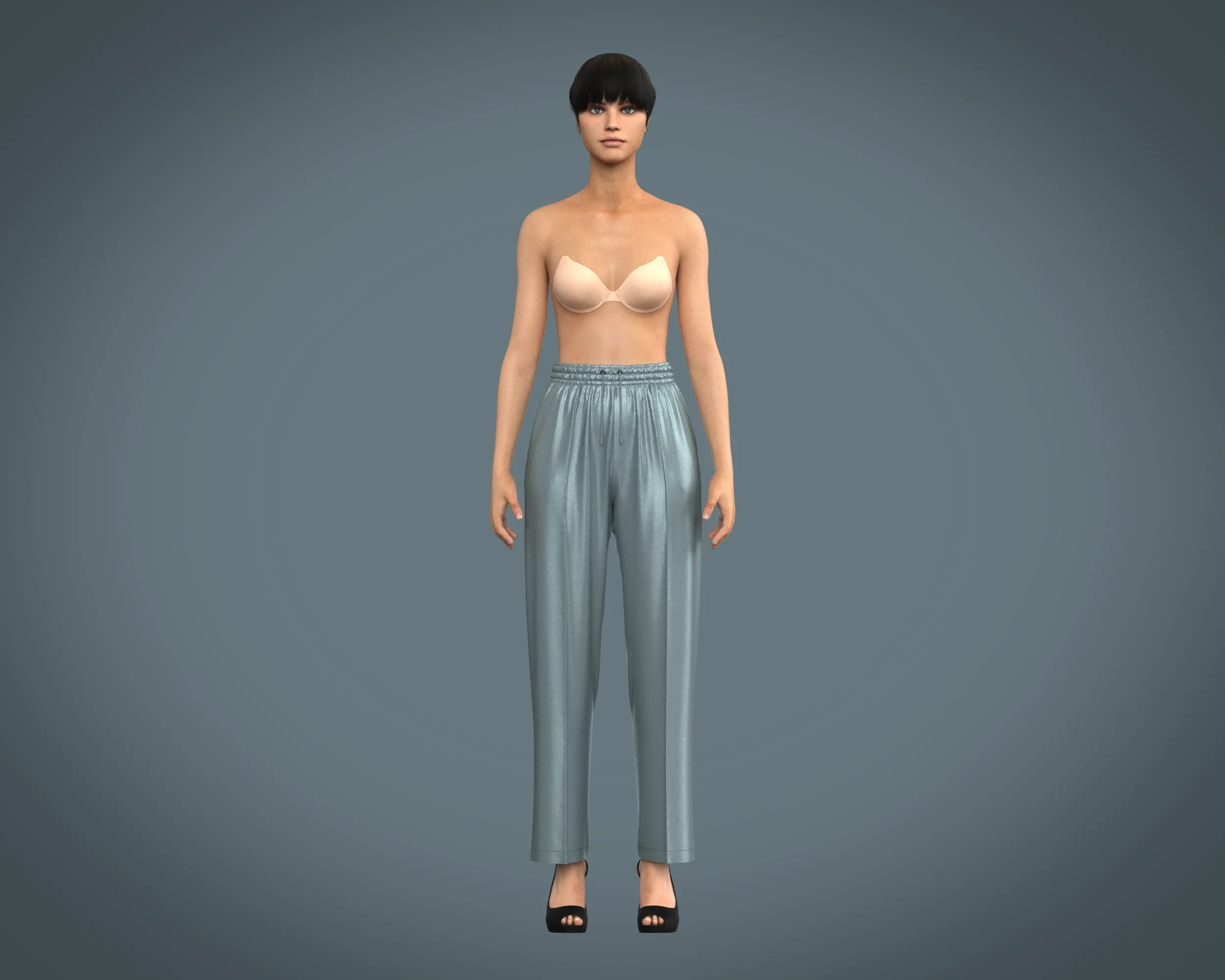 Ladies Silk Jogger | Marvelous / Clo3d / obj / fbx