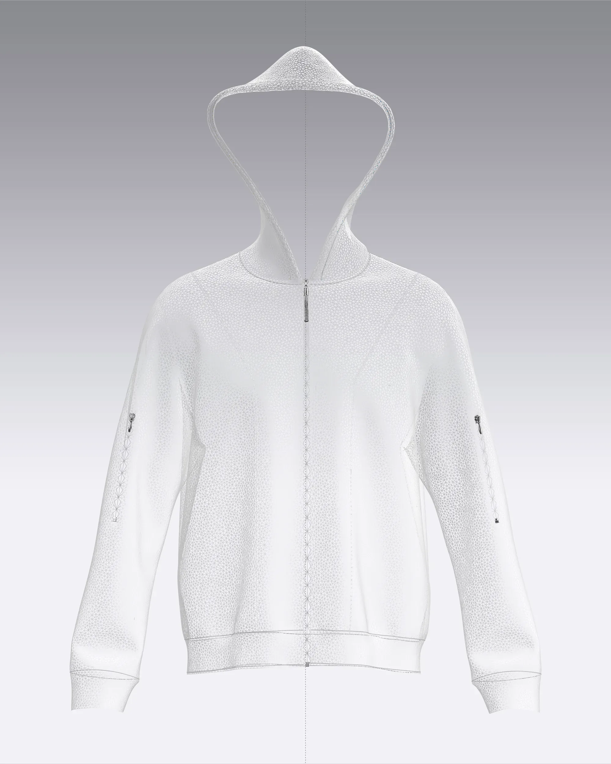 Mens Hoodie - Grey Melange | Marvelous / Clo3d / obj / fbx