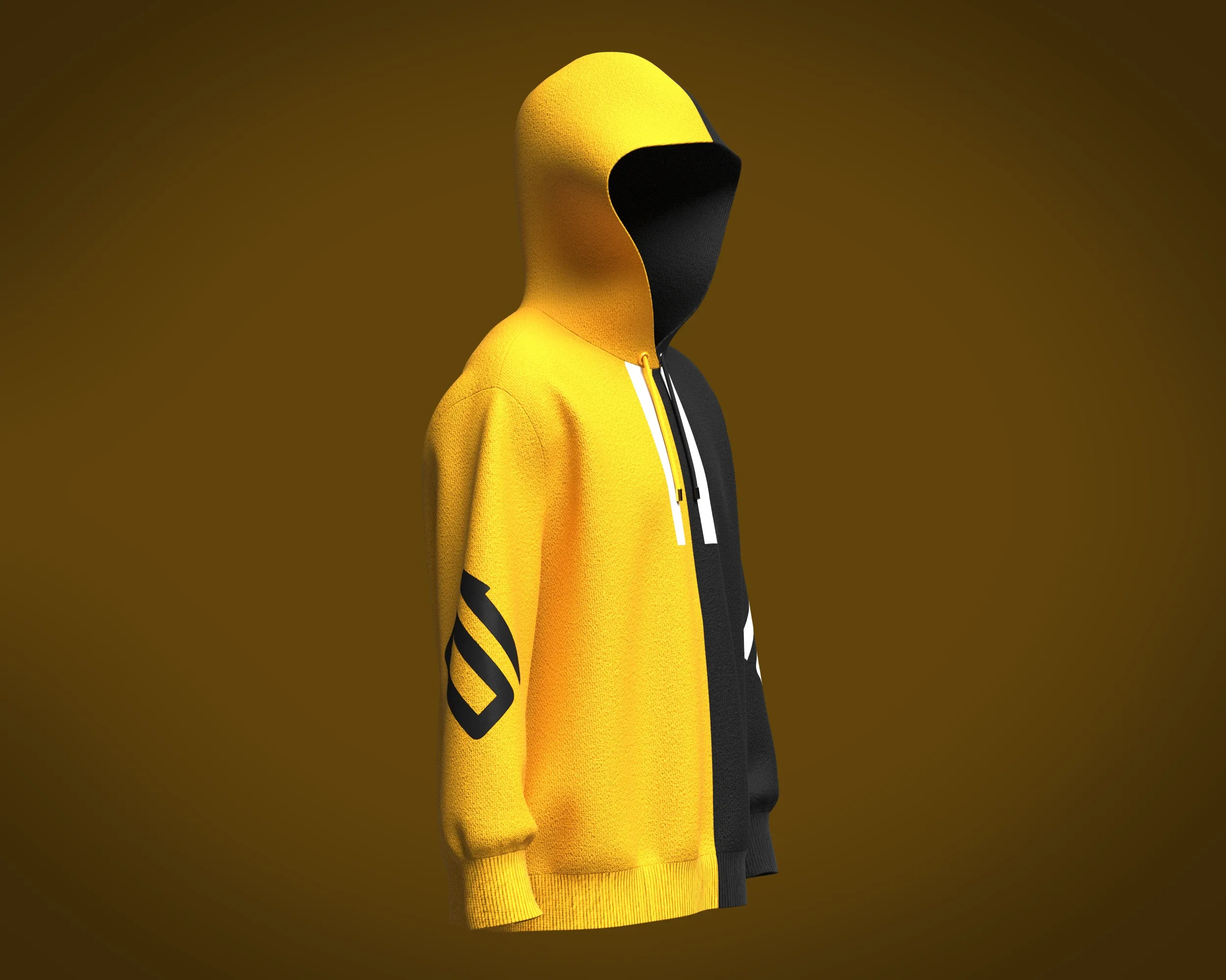 Mens Sports Hoodie | Marvelous / Clo3d / obj / fbx