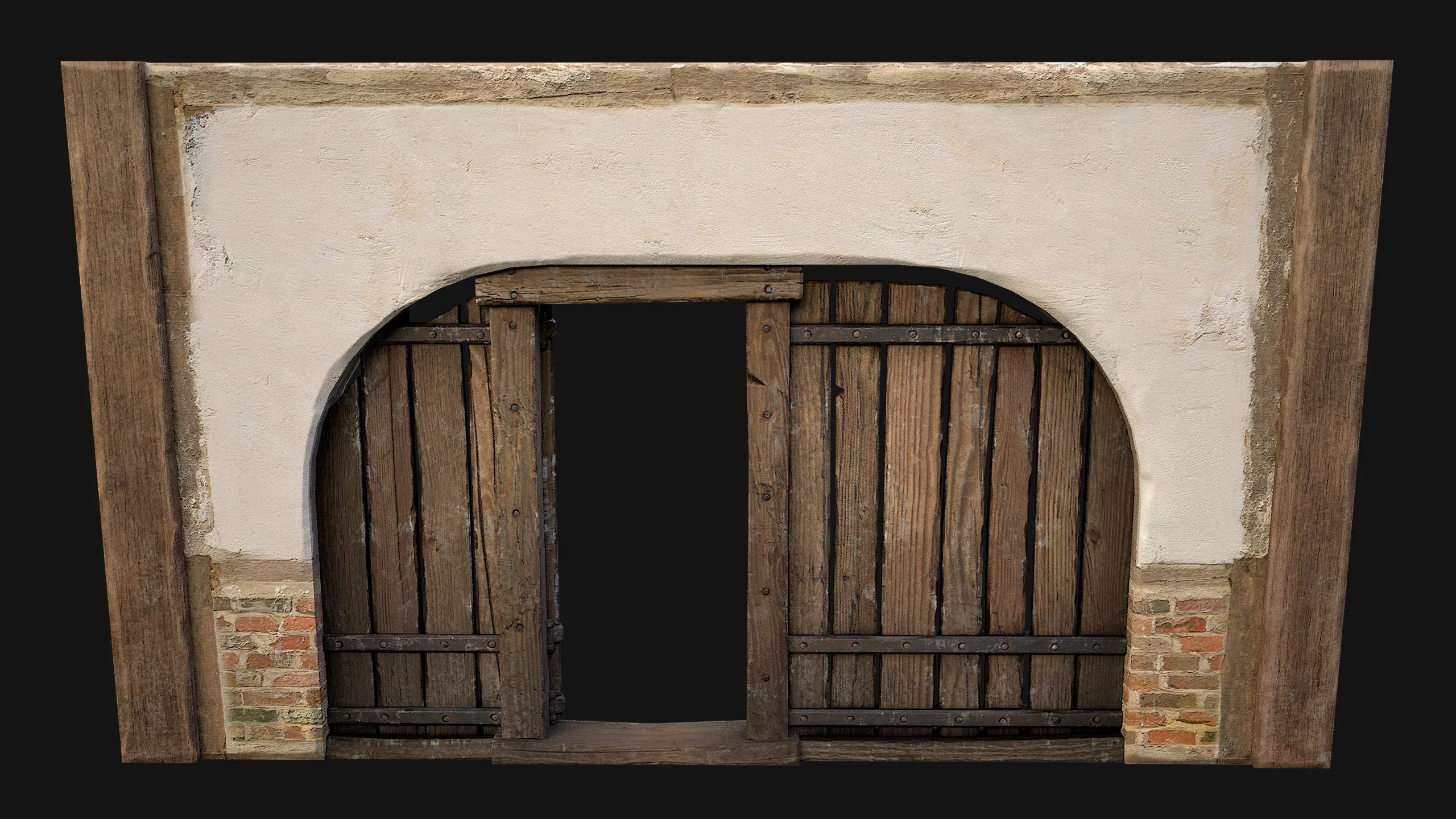 Medieval Door and Wooden Wall - FlippedNormals