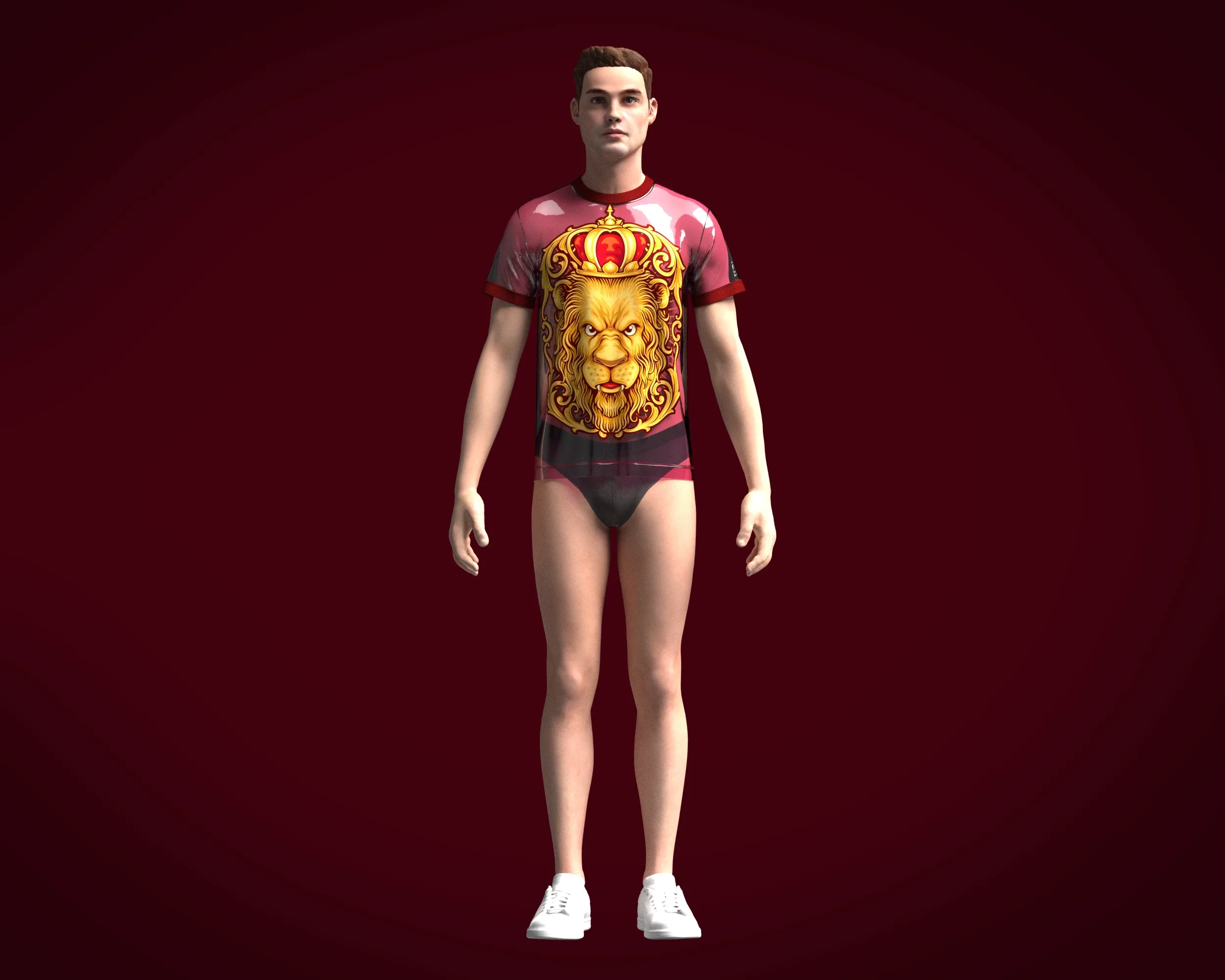 T-Shirt Royal King Lion | Marvelous / Clo3d / obj / fbx