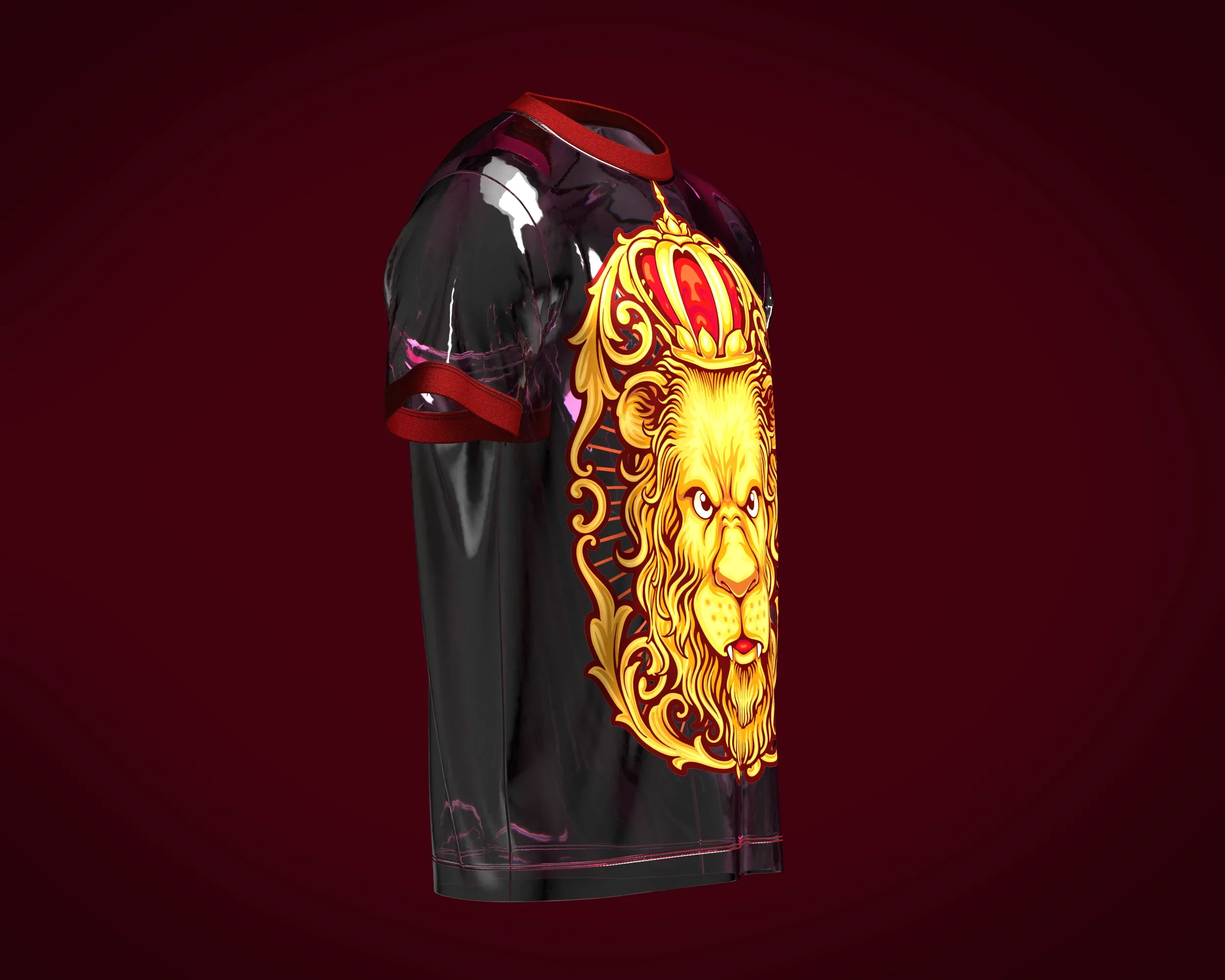 T-Shirt Royal King Lion | Marvelous / Clo3d / obj / fbx