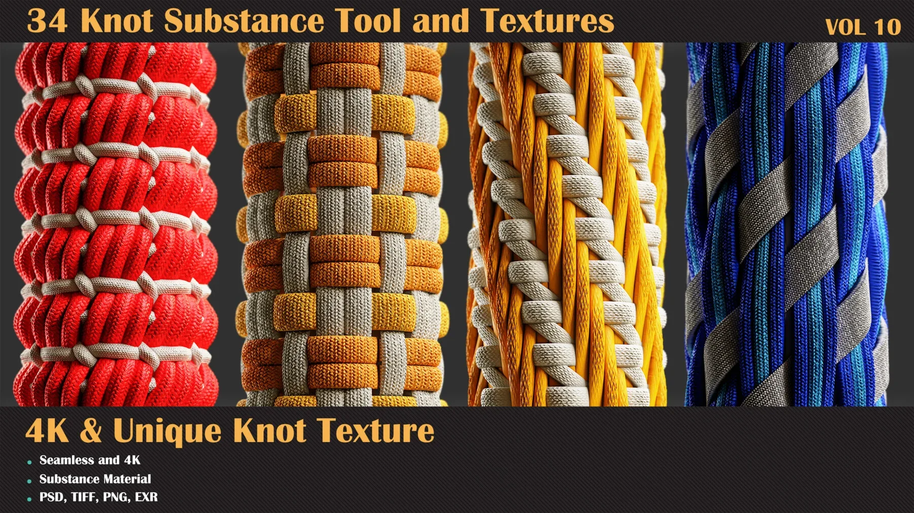 34 Tileable Knot Pattern - VOL 10