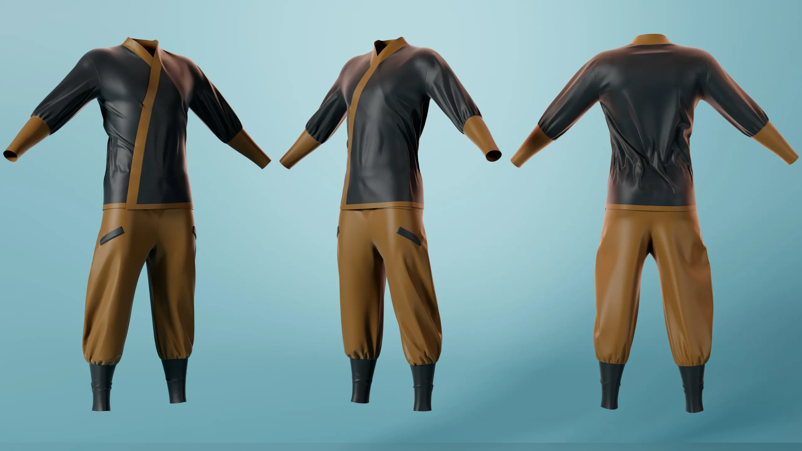 6 Male & Female Adventurer Clothes - Basemesh Models + Reference Images for texturing + Bonus + Project Files