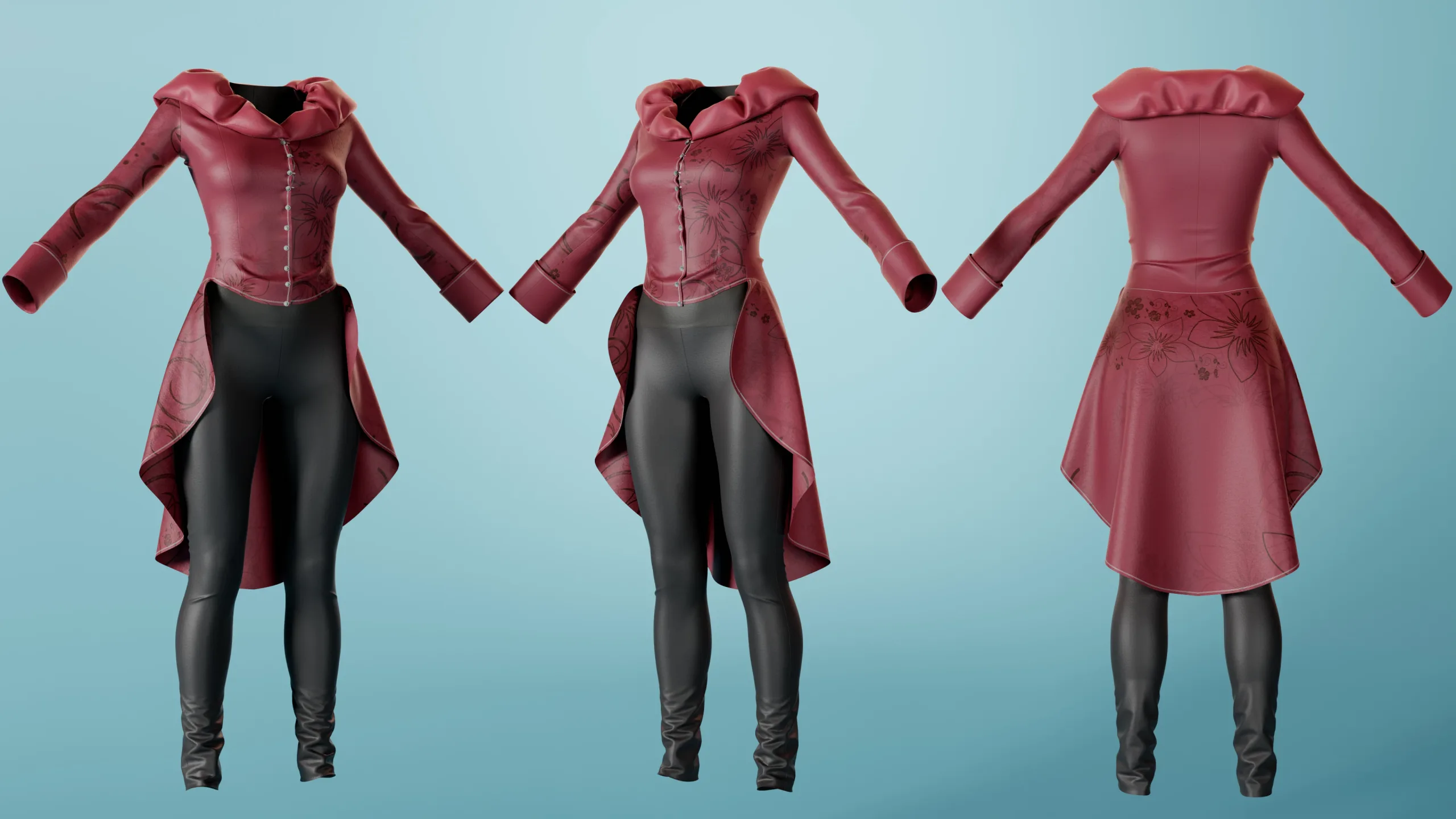 6 Male & Female Adventurer Clothes - Basemesh Models + Reference Images for texturing + Bonus + Project Files