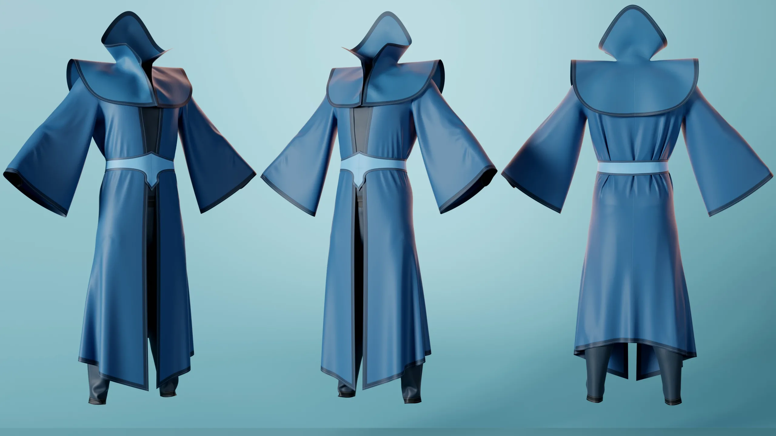 6 Male & Female Adventurer Clothes - Basemesh Models + Reference Images for texturing + Bonus + Project Files