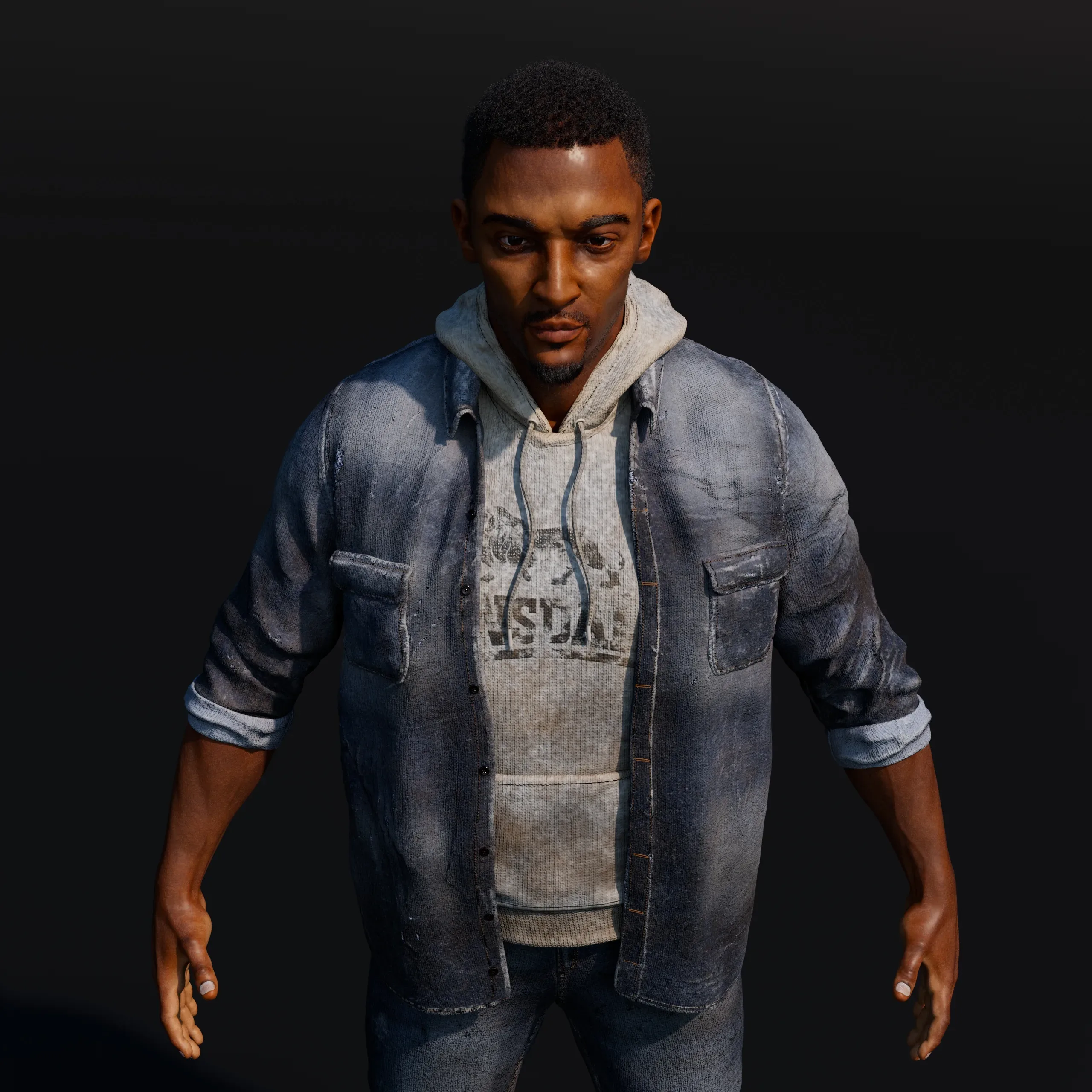 AFRICAN 3D MALE CHARACTER DESIGN