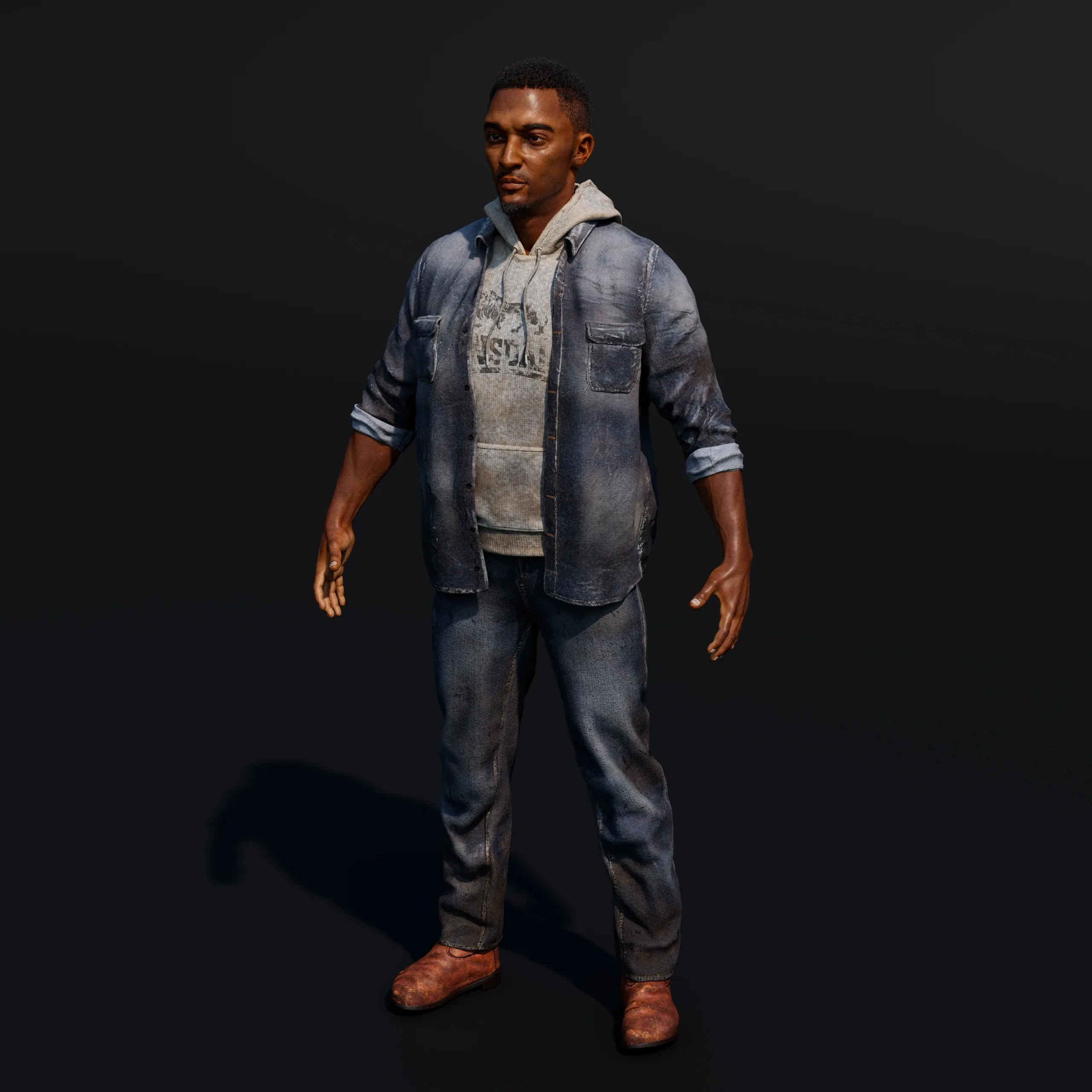 AFRICAN 3D MALE CHARACTER DESIGN