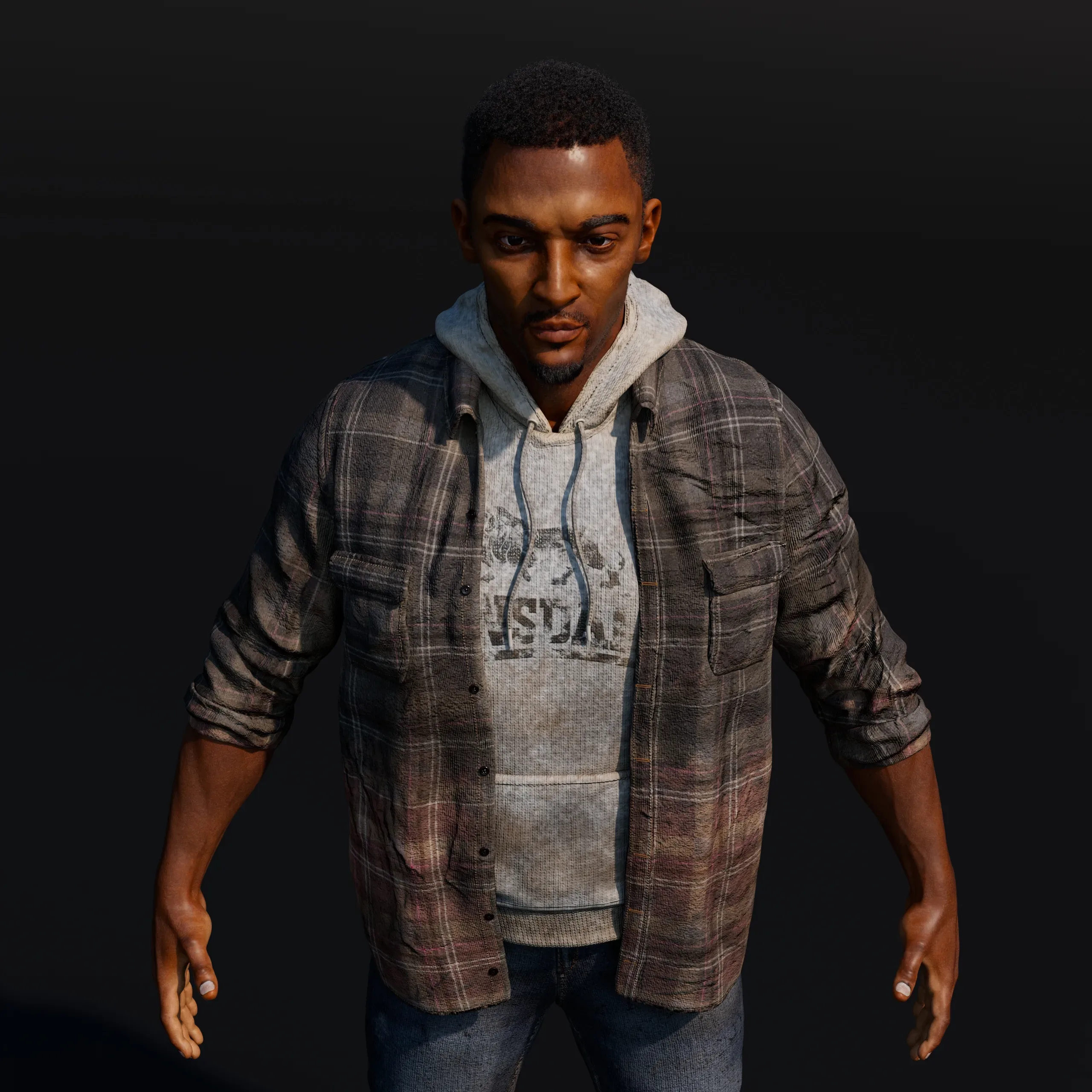 AFRICAN 3D MALE CHARACTER DESIGN