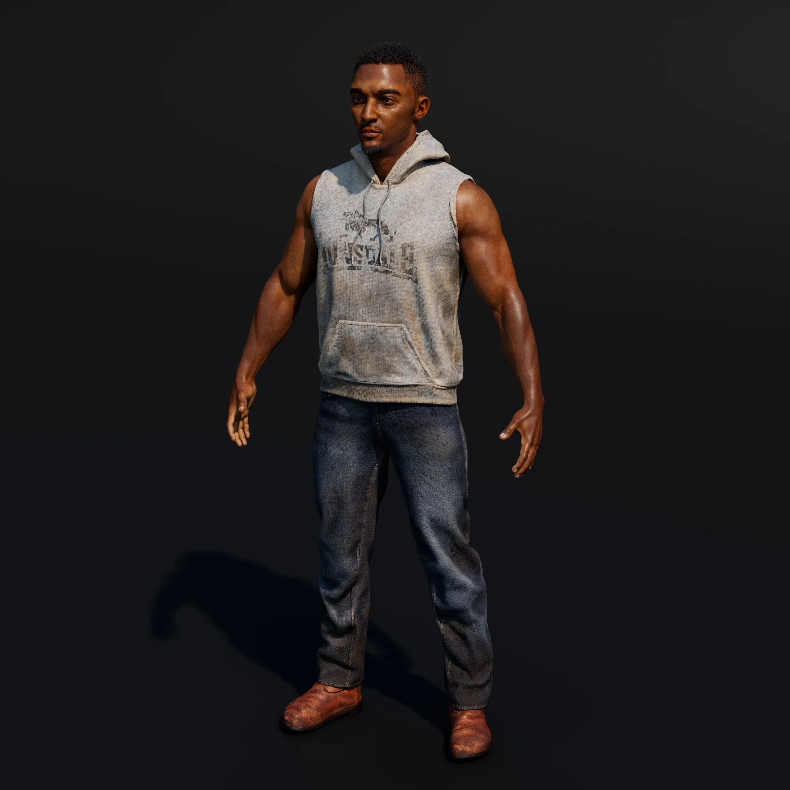 AFRICAN 3D MALE CHARACTER DESIGN