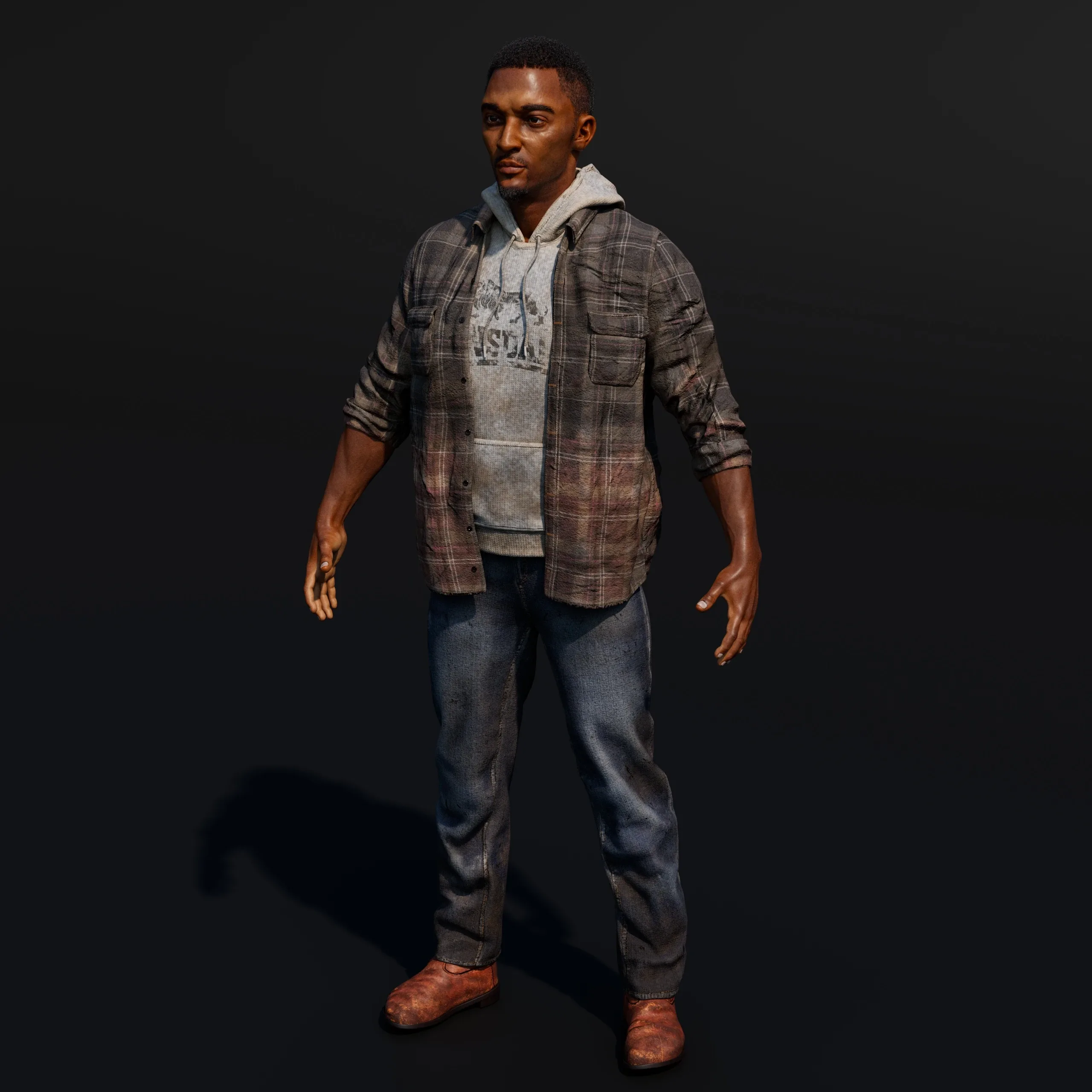 AFRICAN 3D MALE CHARACTER DESIGN