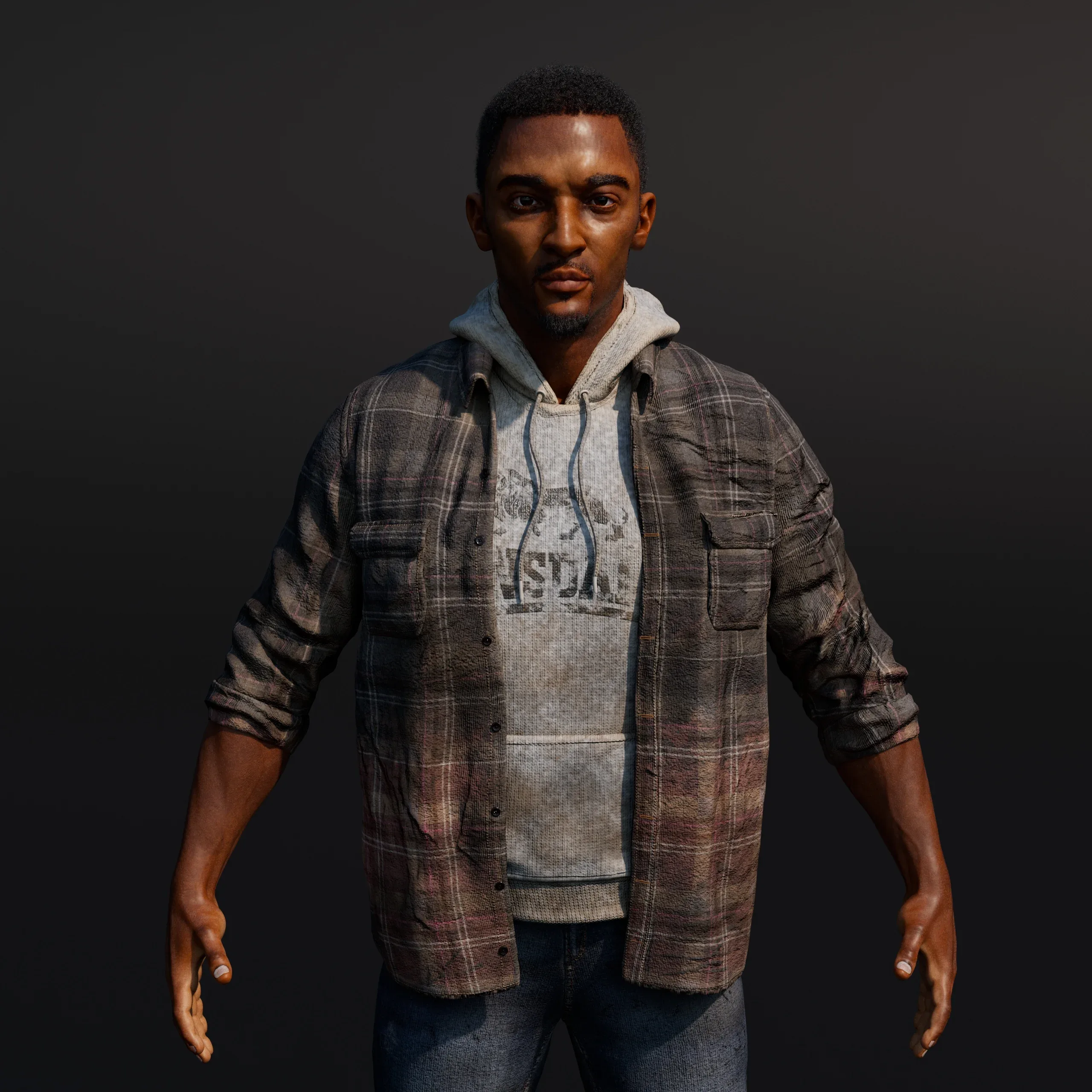 AFRICAN 3D MALE CHARACTER DESIGN