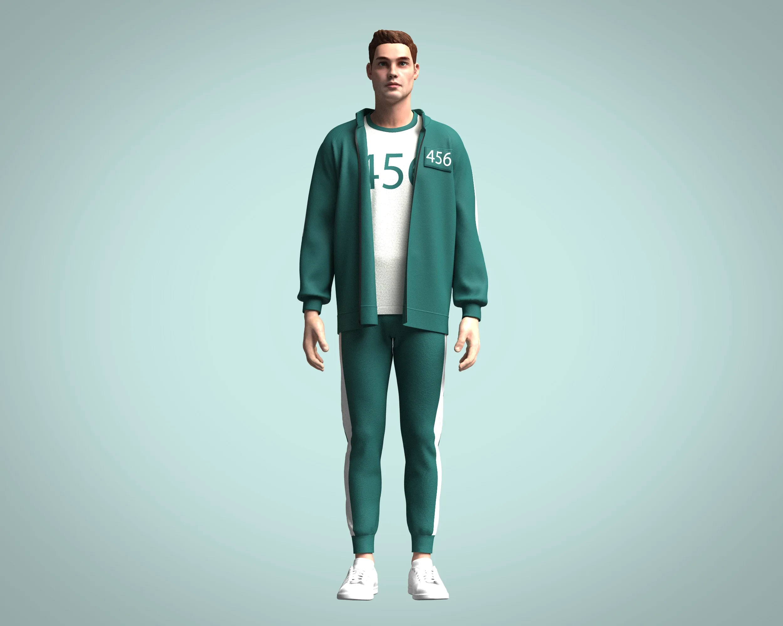 Squid Game Players Uniform 456 | Marvelous / Clo3d / obj / fbx