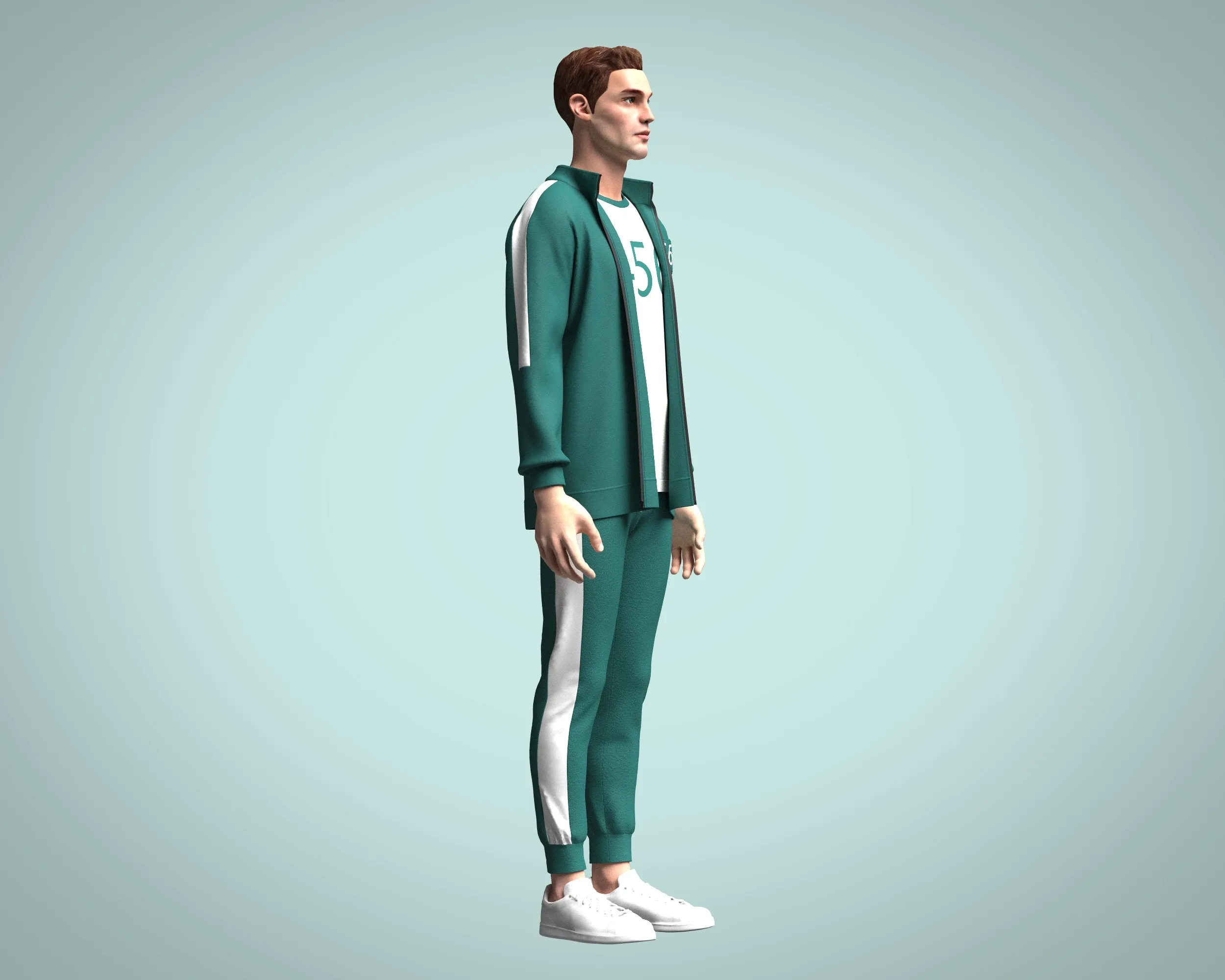 Squid Game Players Uniform 456 | Marvelous / Clo3d / obj / fbx