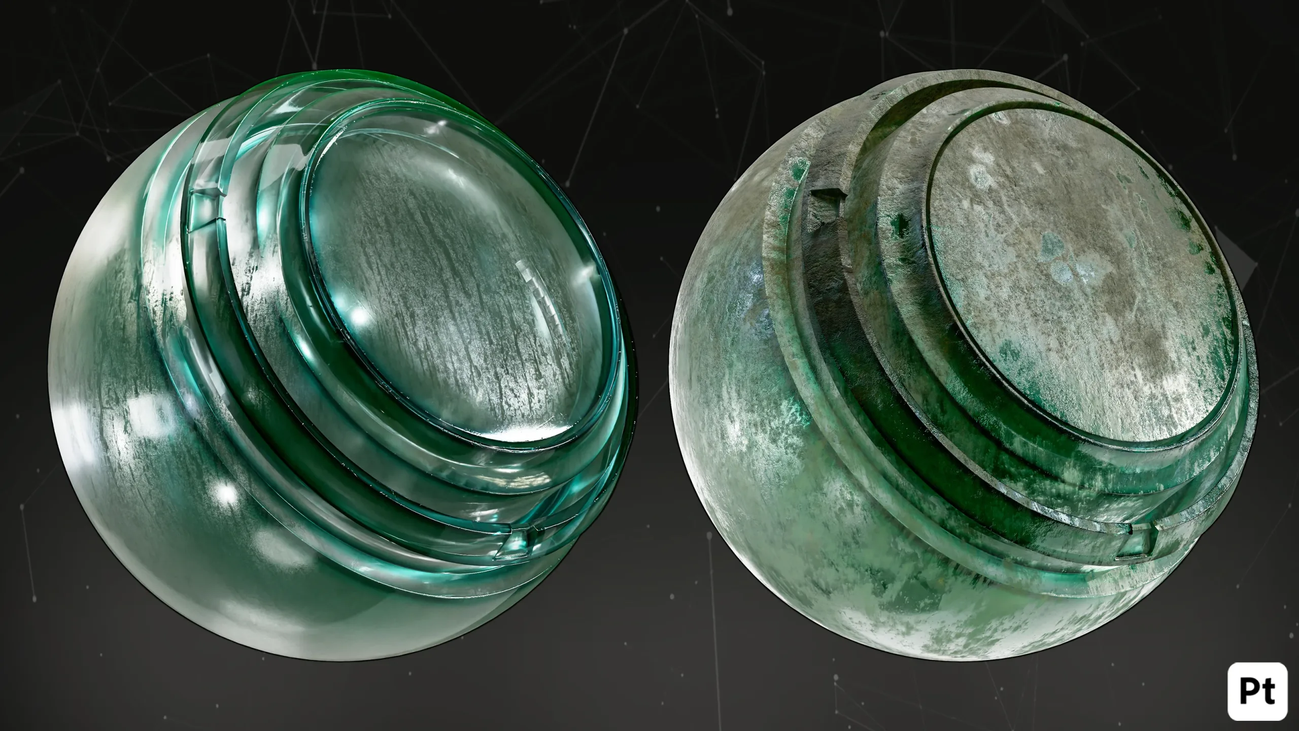 30 Glass Smart Materials For Substance Painter_vol01