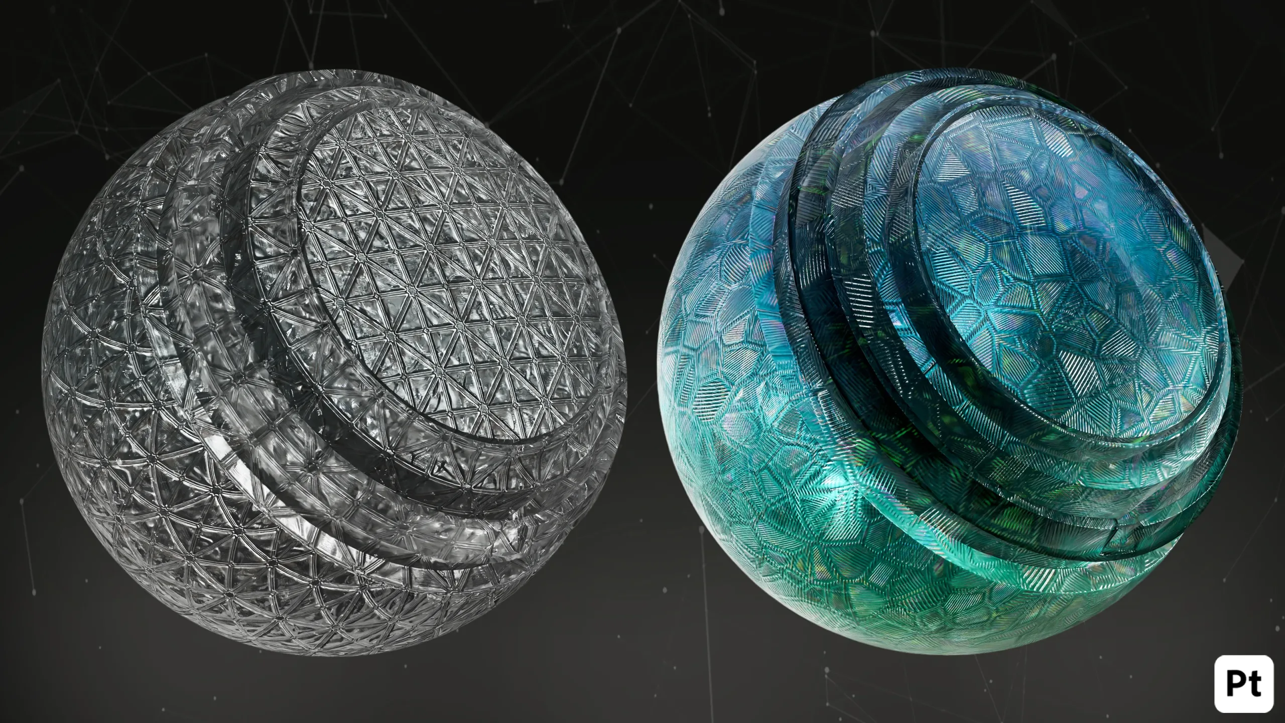 30 Glass Smart Materials For Substance Painter_vol01