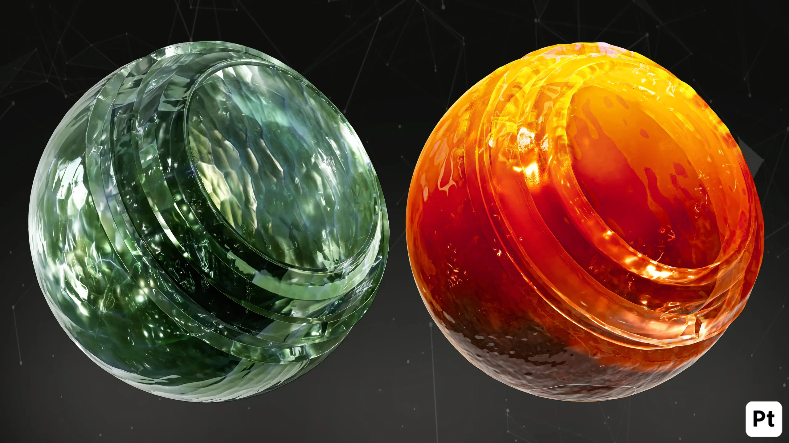 30 Glass Smart Materials For Substance Painter_vol01