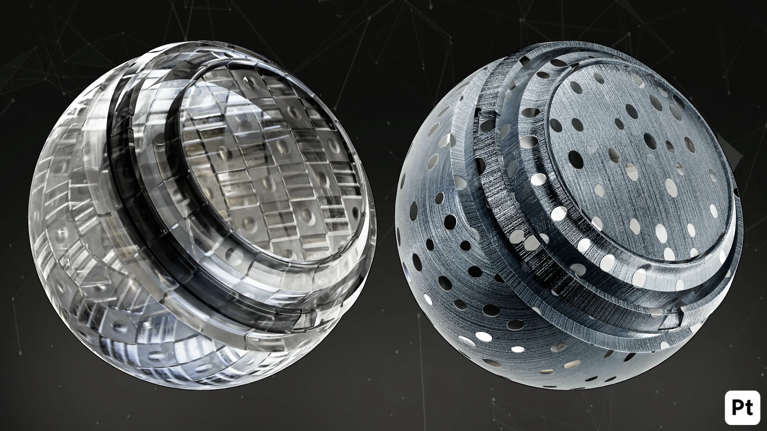 30 Glass Smart Materials For Substance Painter_vol01