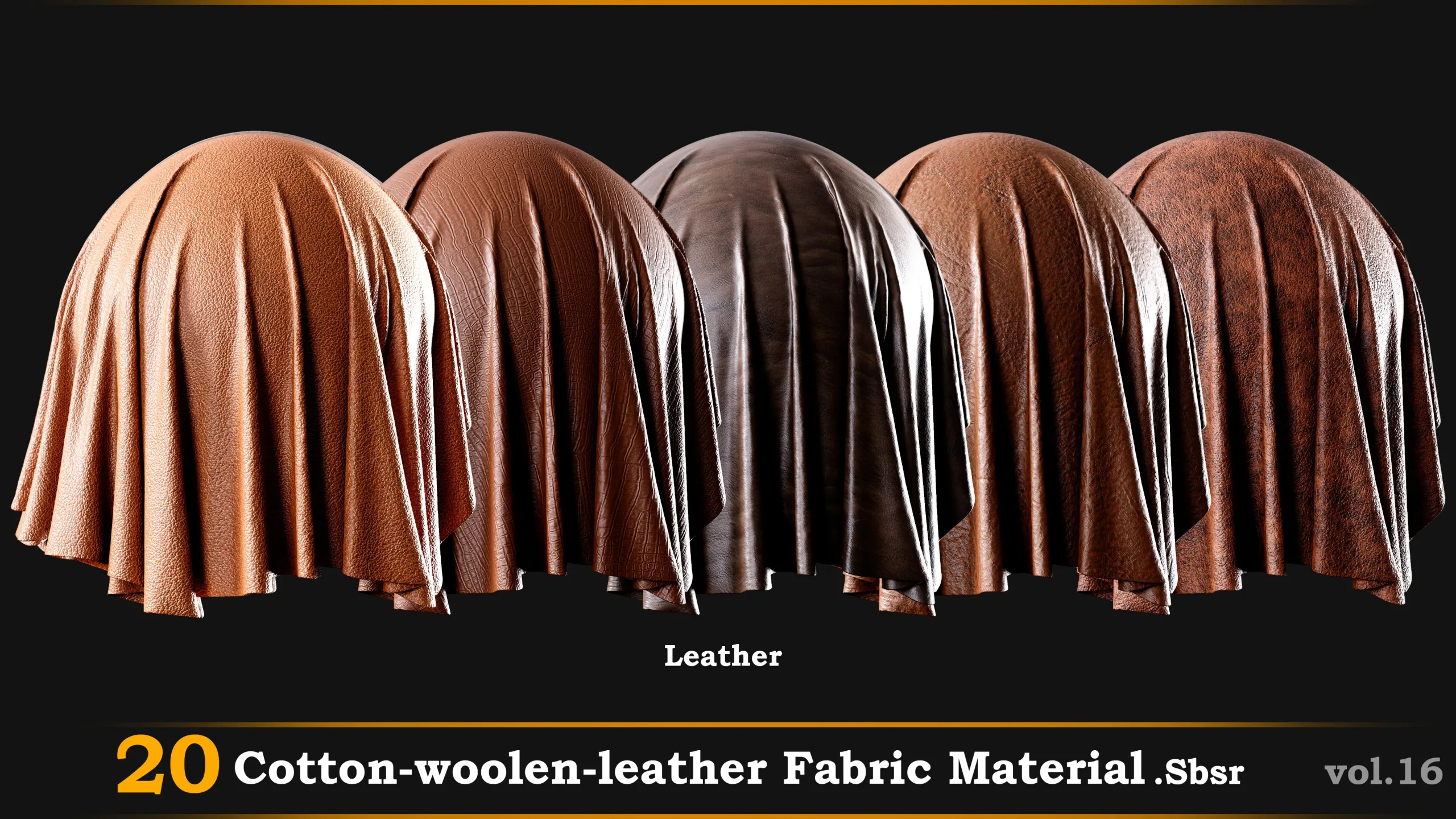 20 Cotton-Leather-Wool-Checkered Fabric Material -SBSR Vol.16