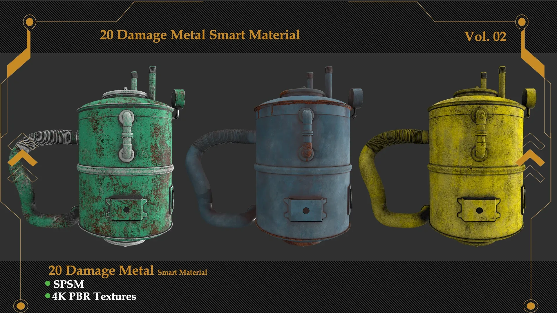 Damaged Metal Smart Material