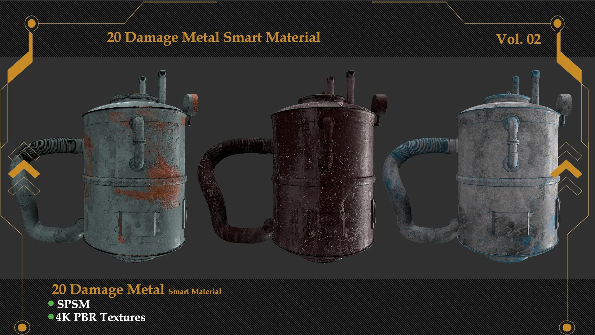 Damaged Metal Smart Material