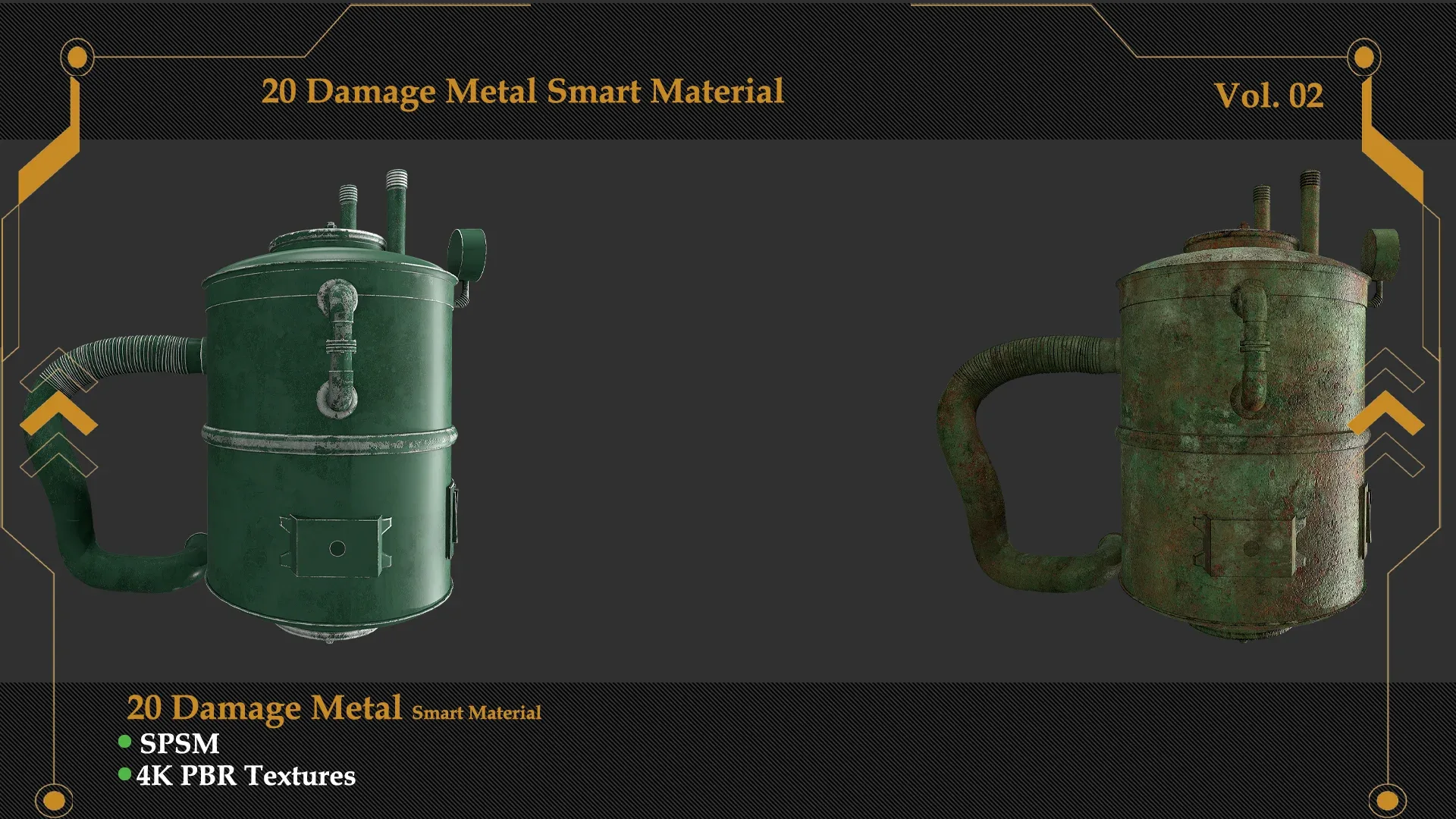 Damaged Metal Smart Material