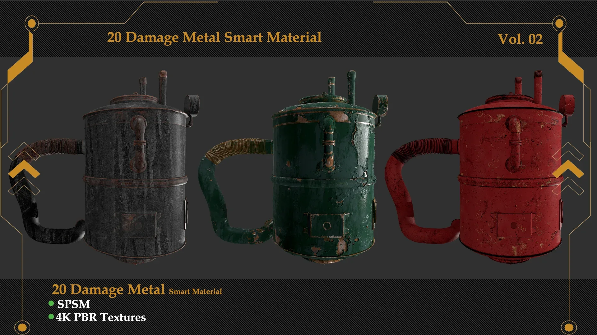 Damaged Metal Smart Material