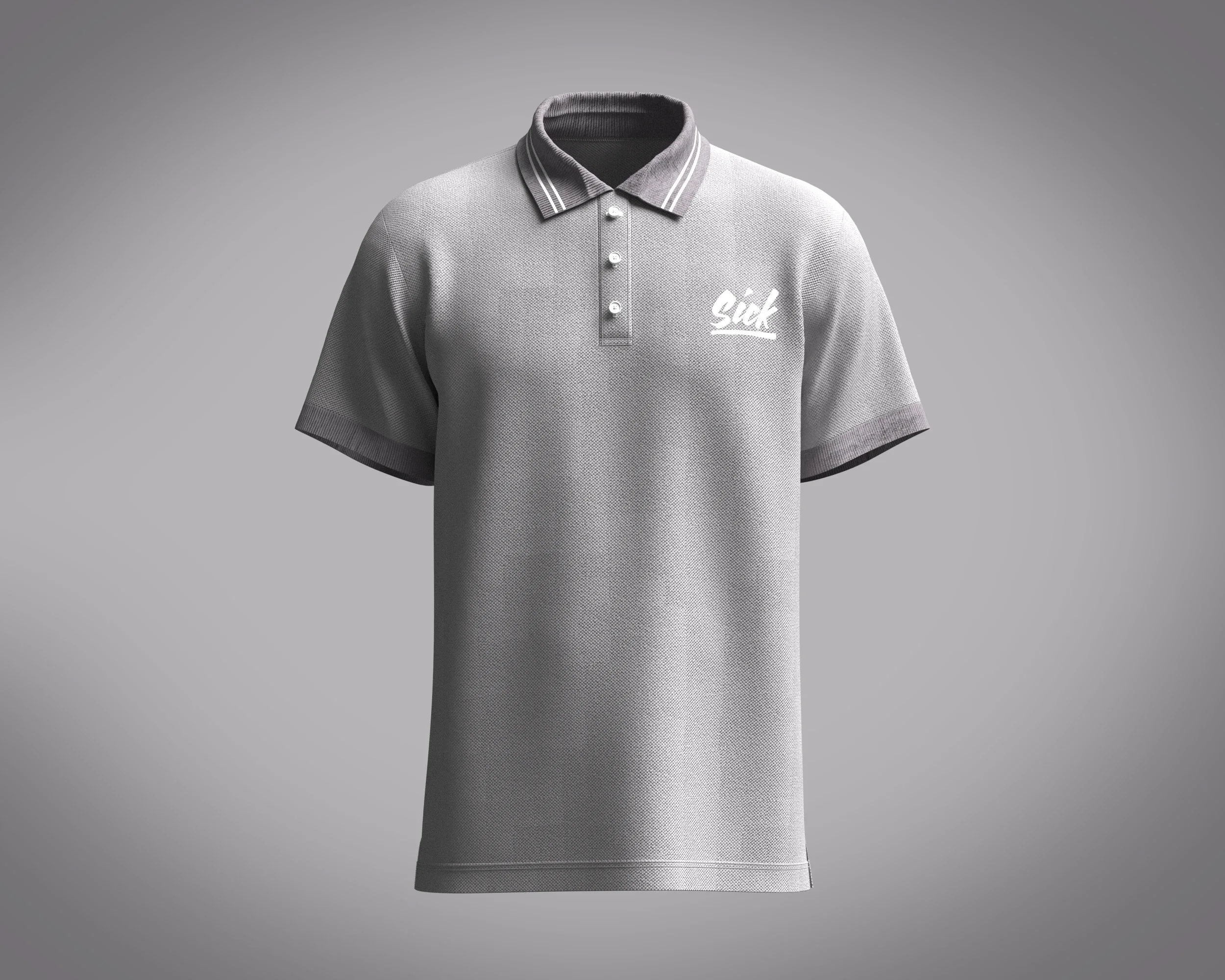 Polo Shirt - SICK | Marvelous / Clo3d / obj / fbx