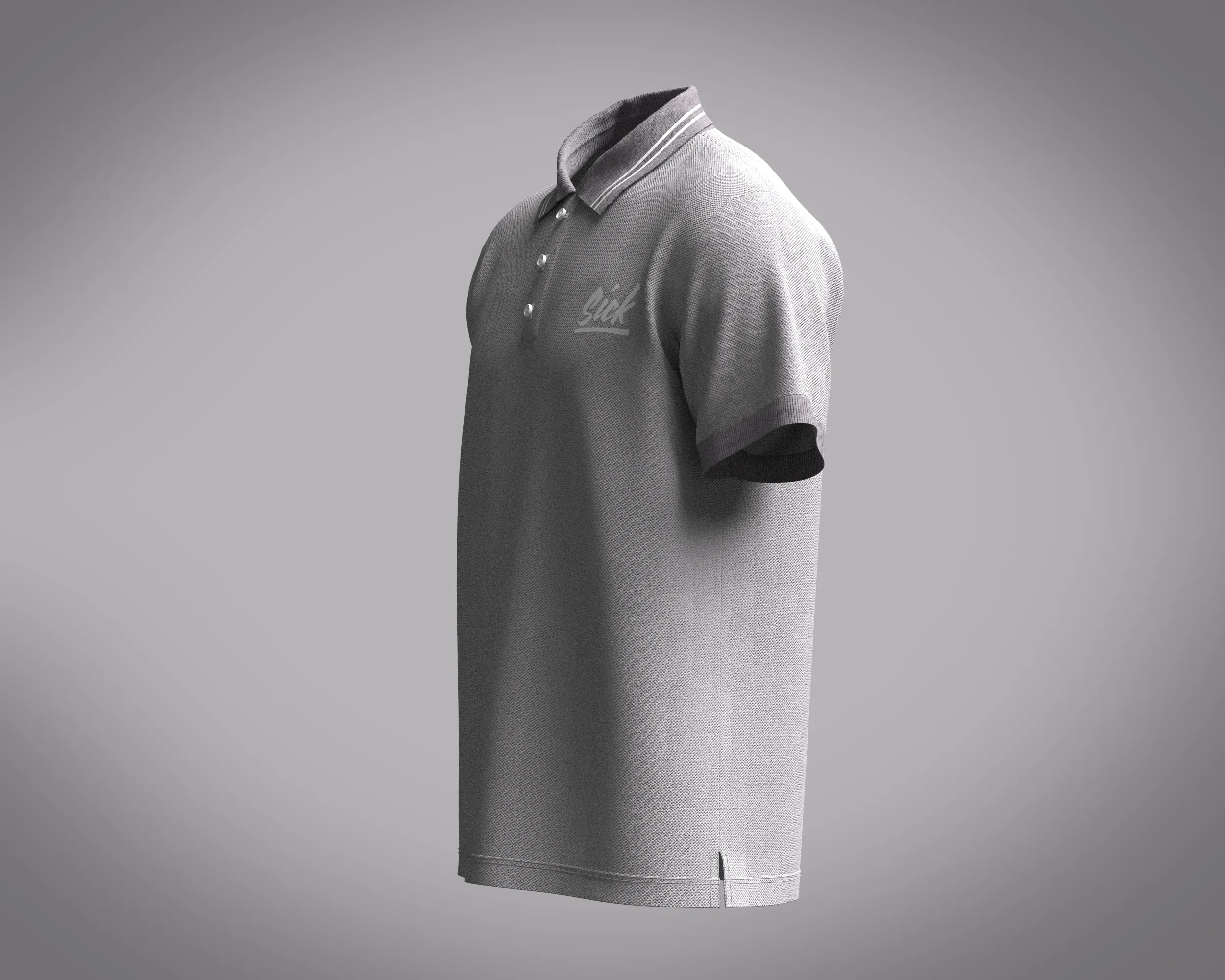 Polo Shirt - SICK | Marvelous / Clo3d / obj / fbx