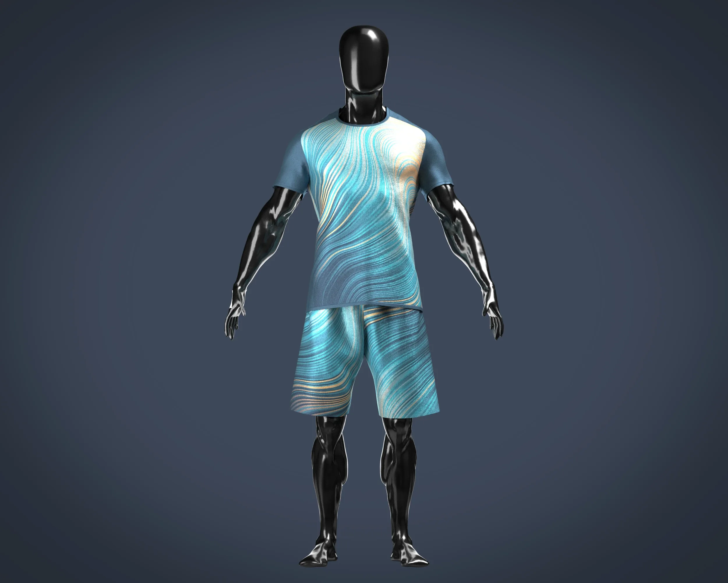 Sports Jersey with Short Pant | Marvelous / Clo3d / obj / fbx