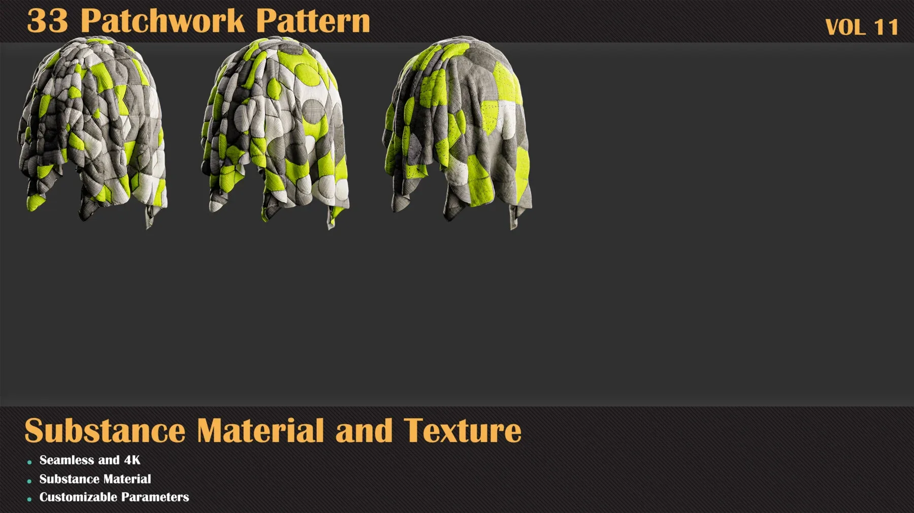 33 Fabric - Patchwork Pattern - VOL 11