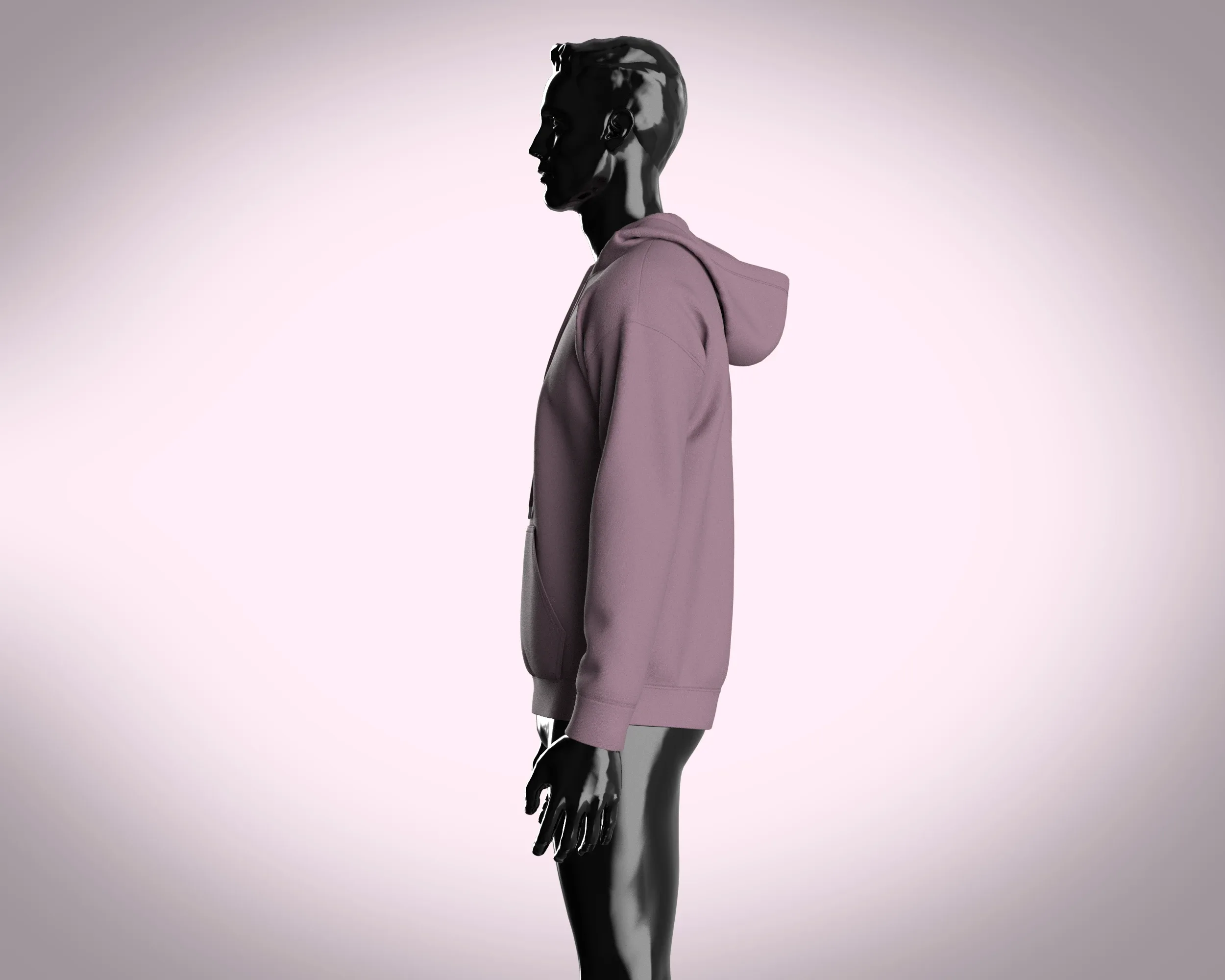 Hoodie - Unisex Style | Marvelous / Clo3d / obj / fbx