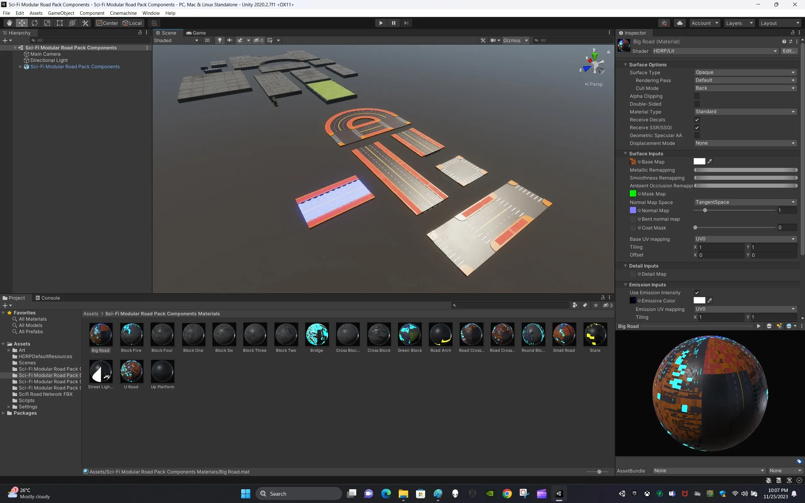 Sci Fi Modular Road Pack