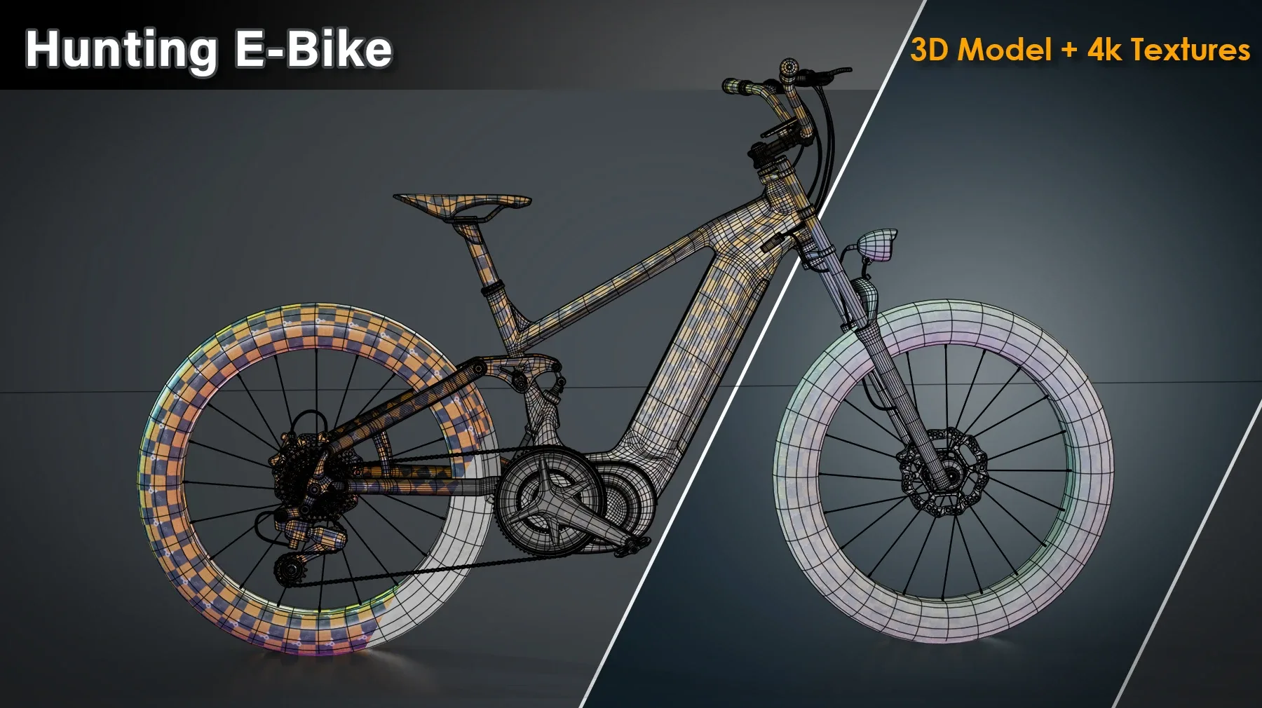 Hunting E-Bike / 3D Model + 4K Textures