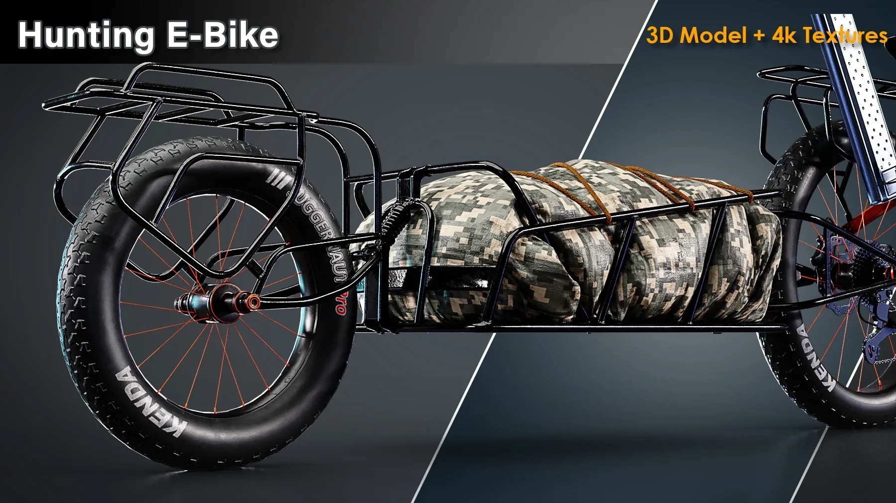 Hunting E-Bike / 3D Model + 4K Textures