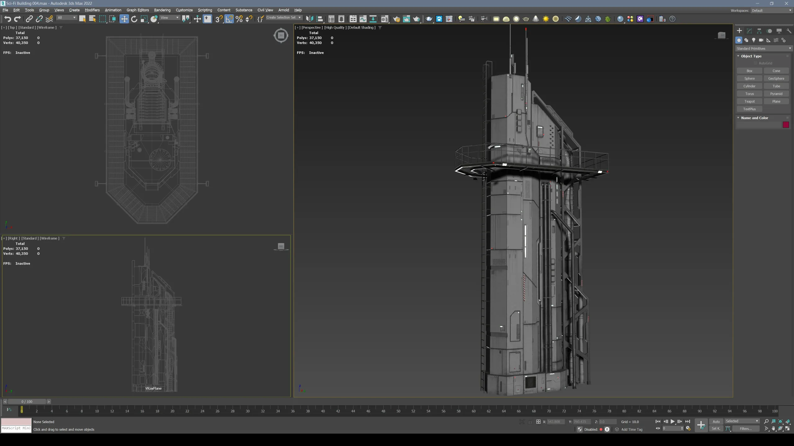 Sci-Fi Building 004 Industry-PBR