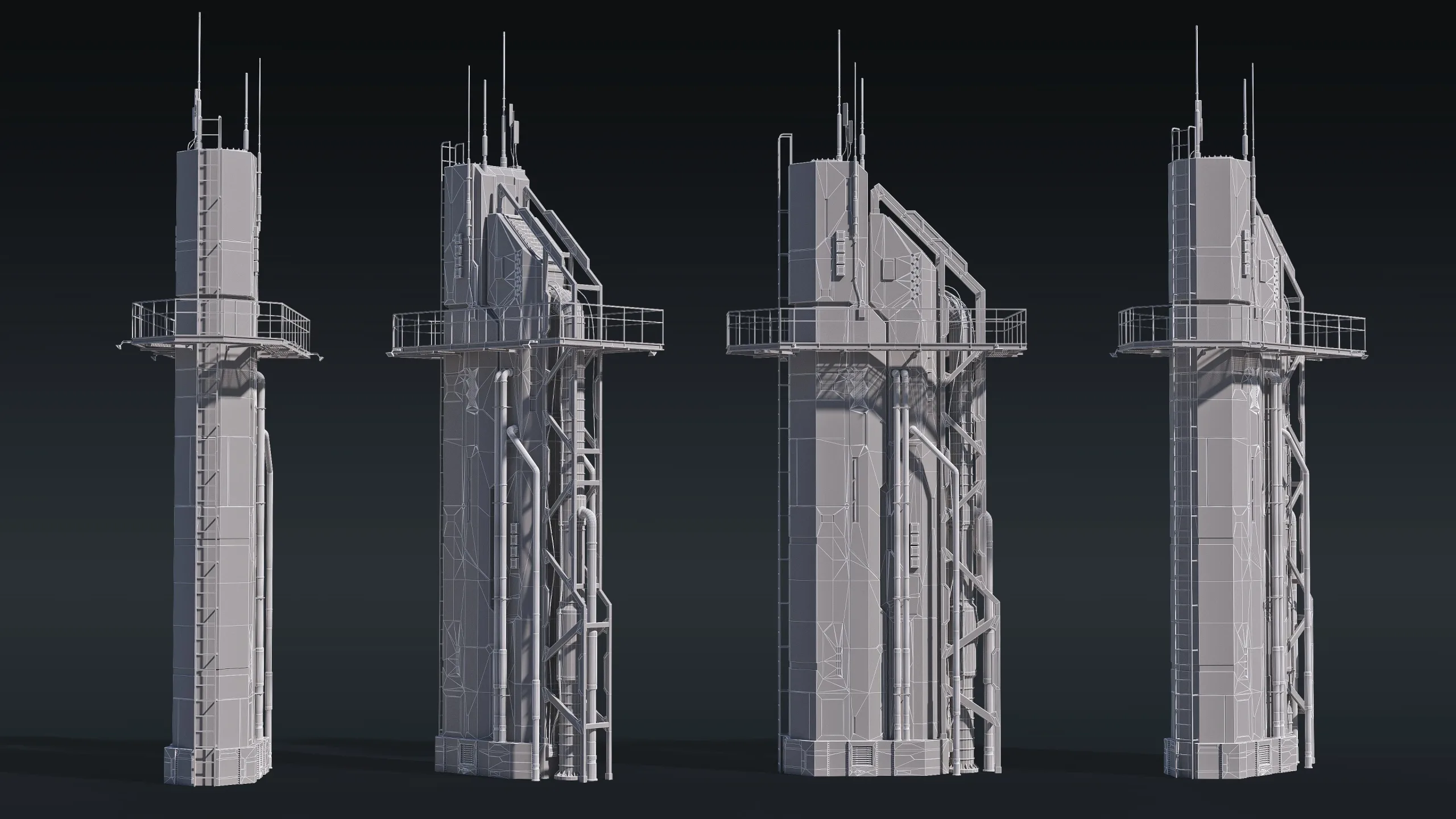 Sci-Fi Building 004 Industry-PBR