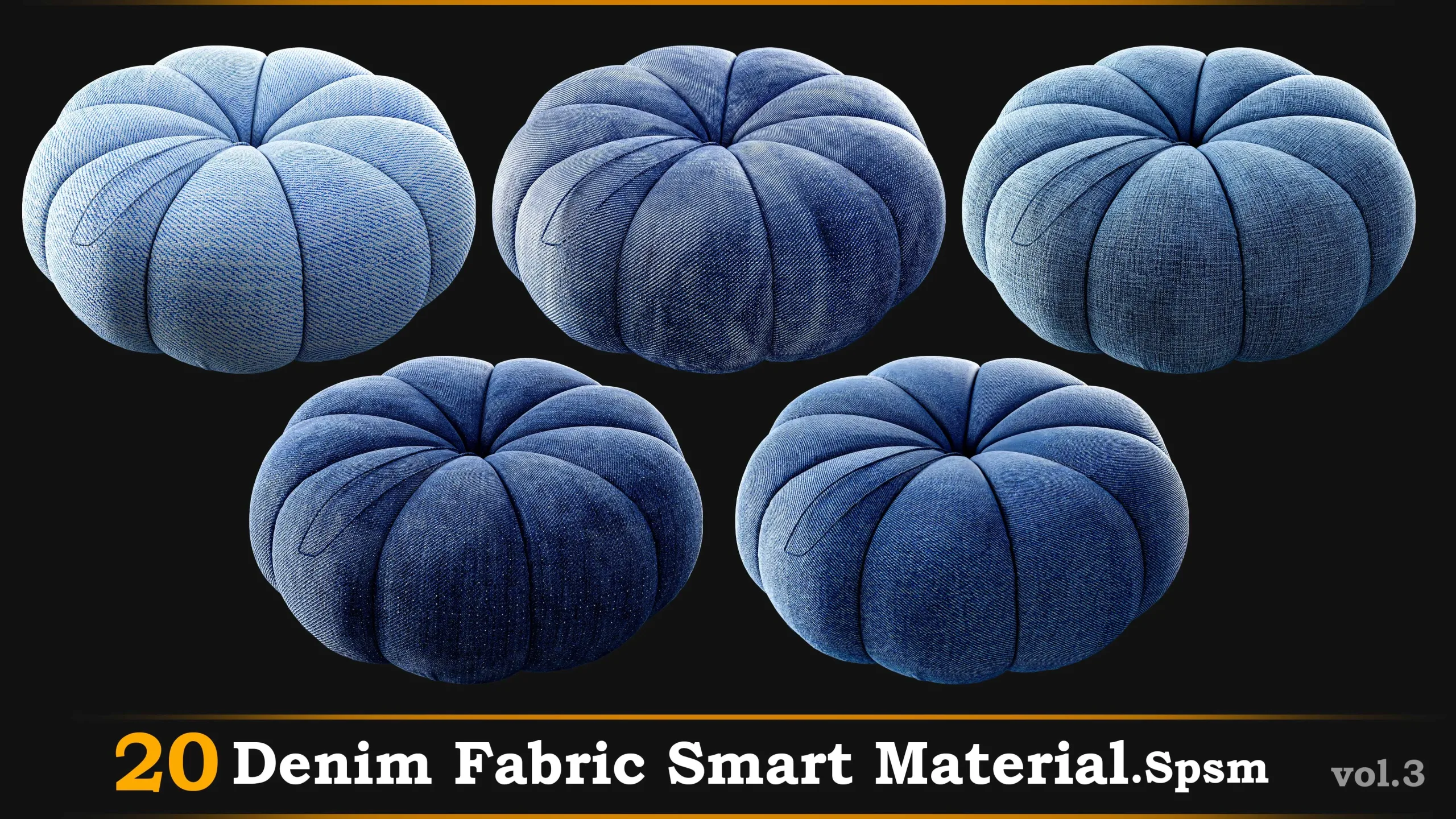 20 Denim Fabric Material-Spsm Vol.3