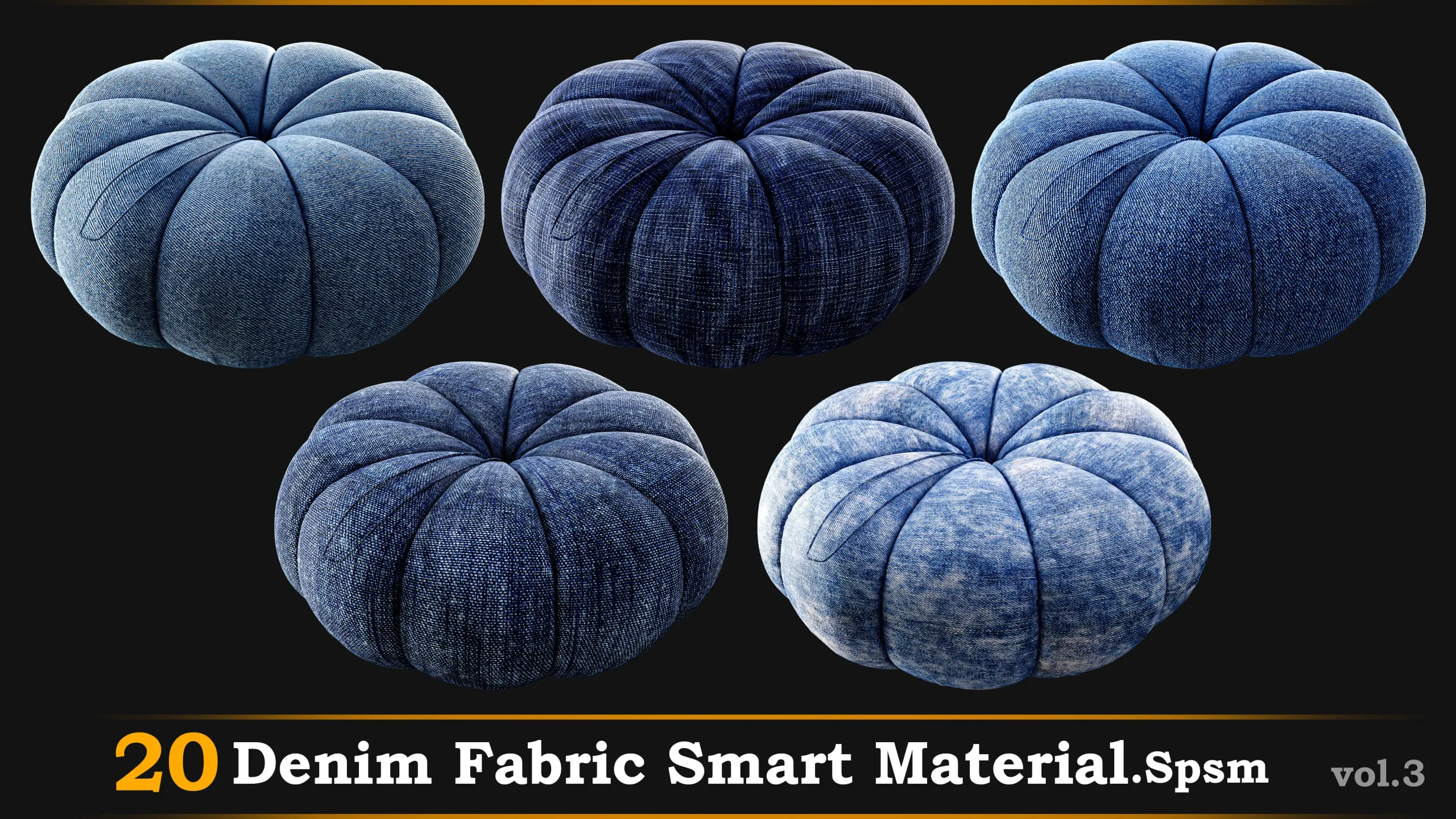 20 Denim Fabric Material-Spsm Vol.3