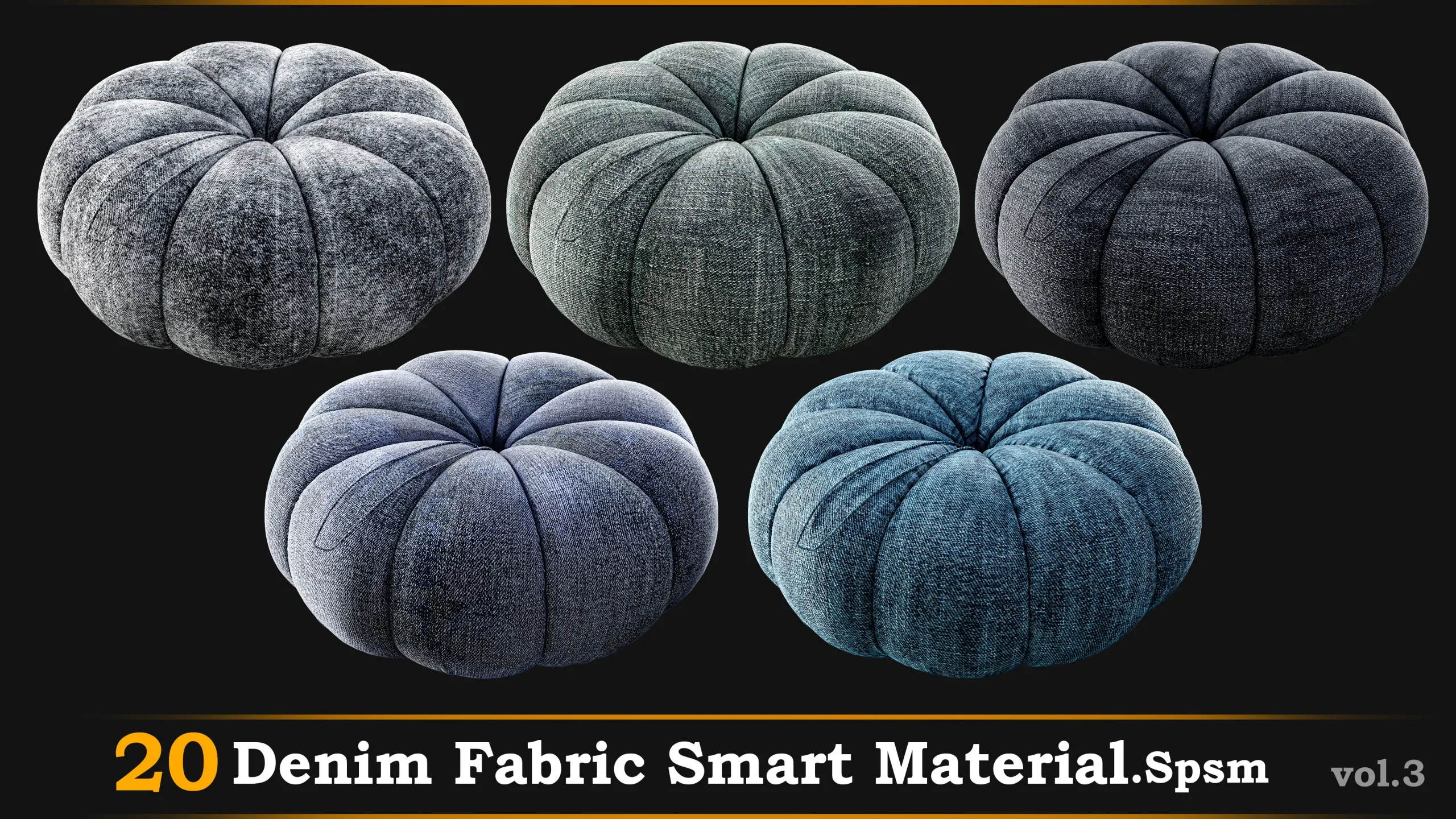 20 Denim Fabric Material-Spsm Vol.3