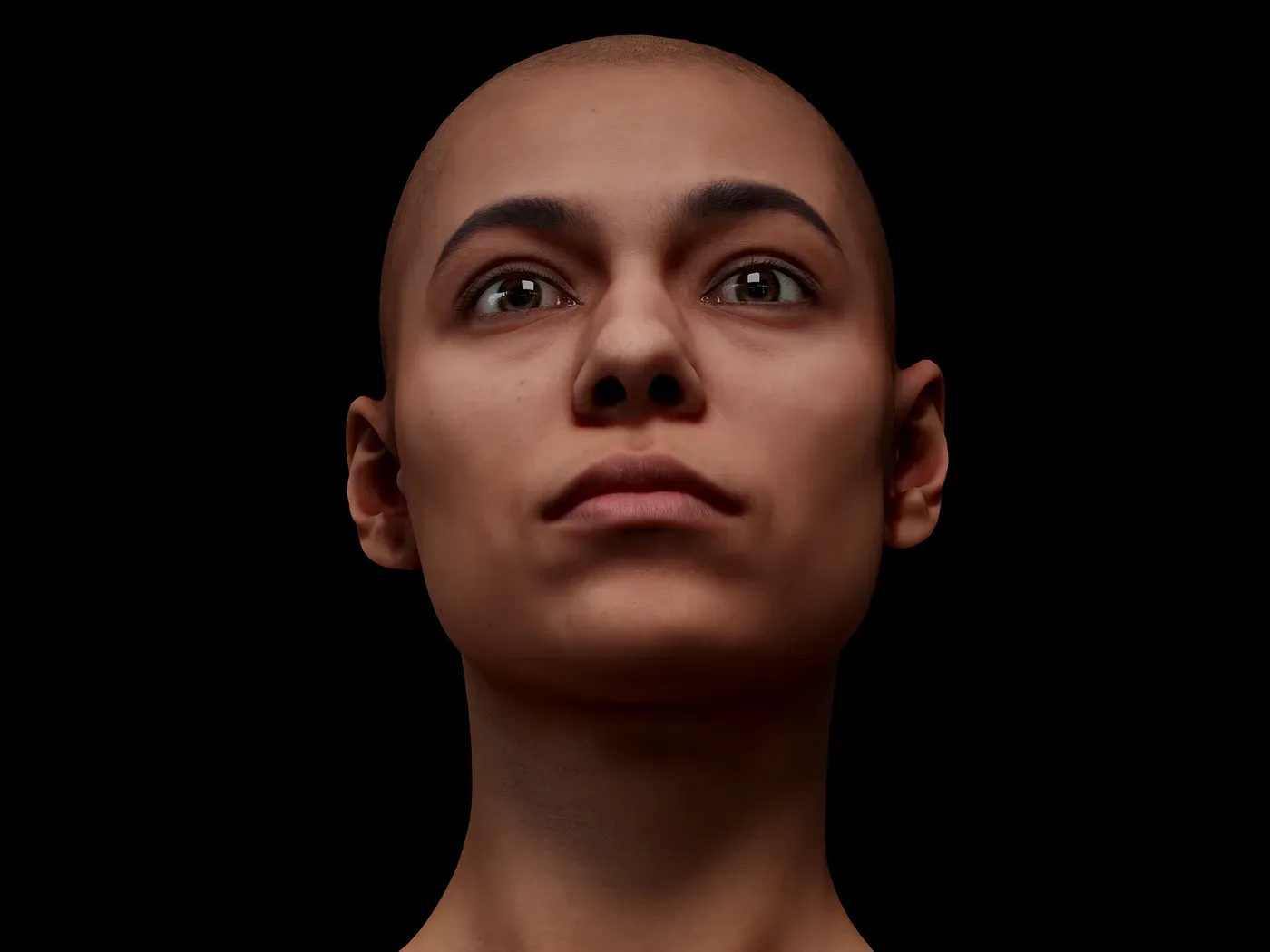 Retopologized 3D Head | Alexia Madrid